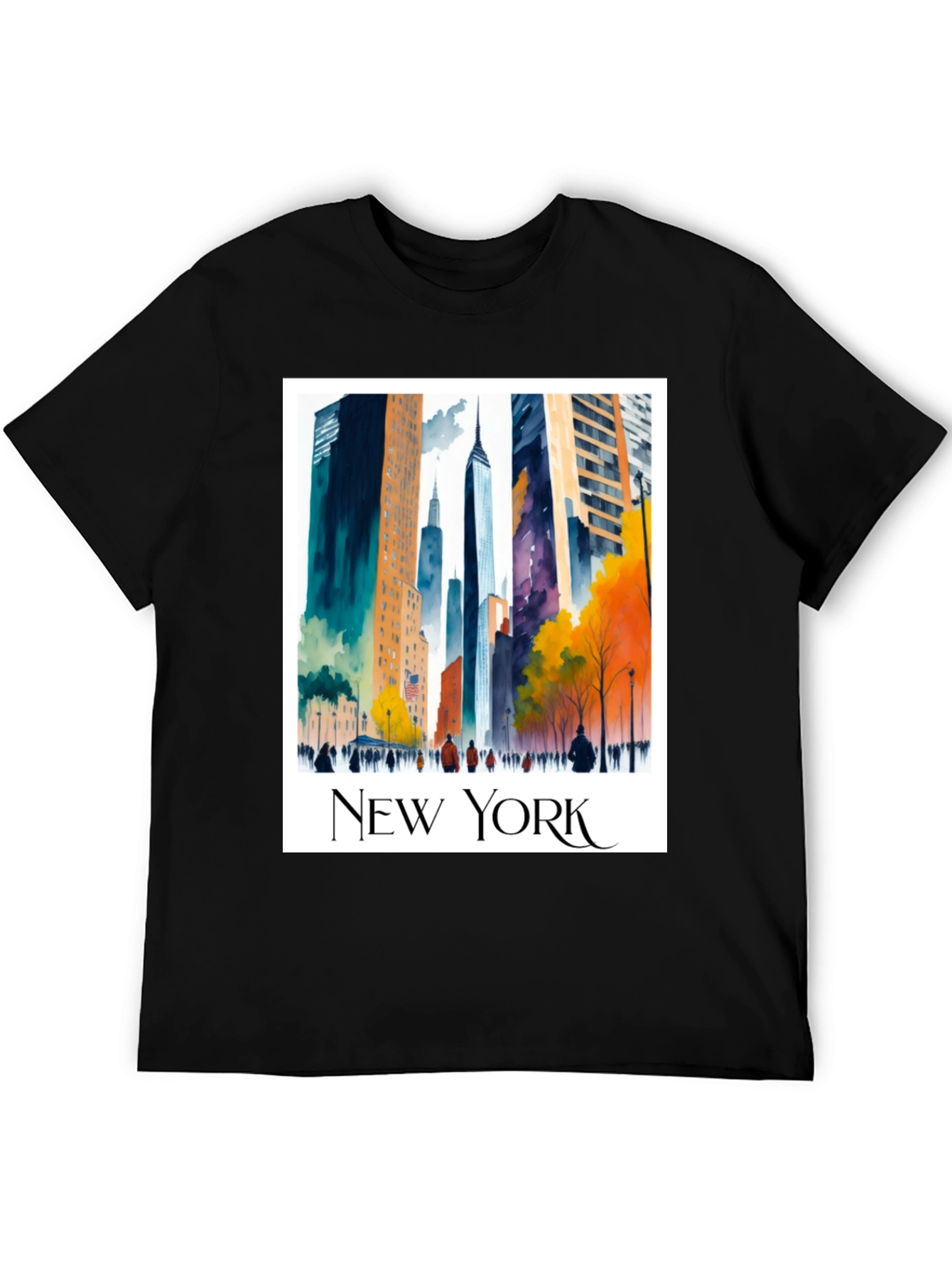 New York Cityscape Graphic Tee - Urban Style