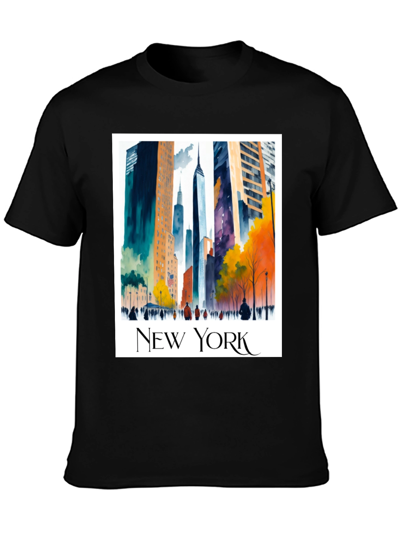 New York Cityscape Graphic Tee - Urban Style