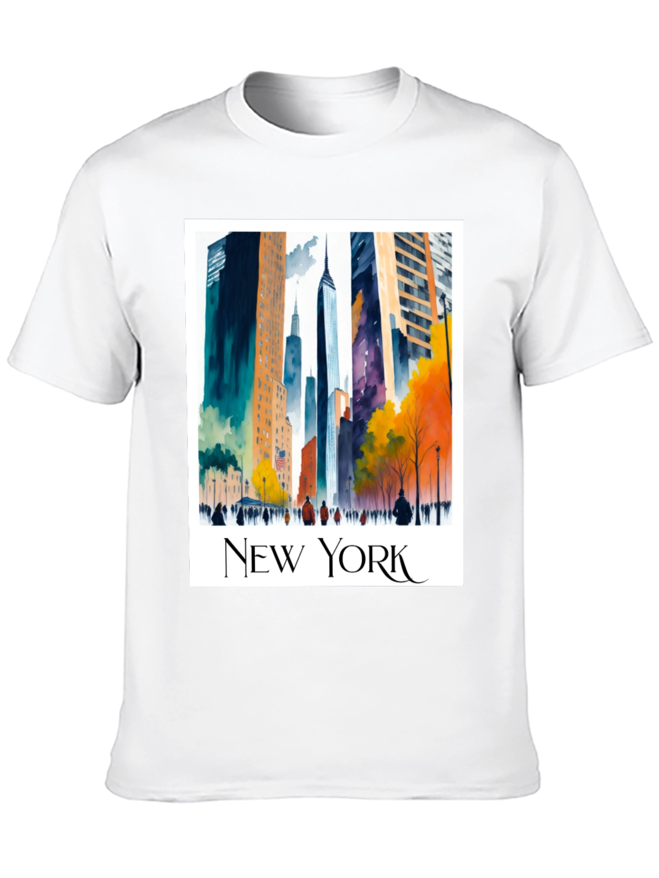 New York Cityscape Graphic Tee - Urban Style