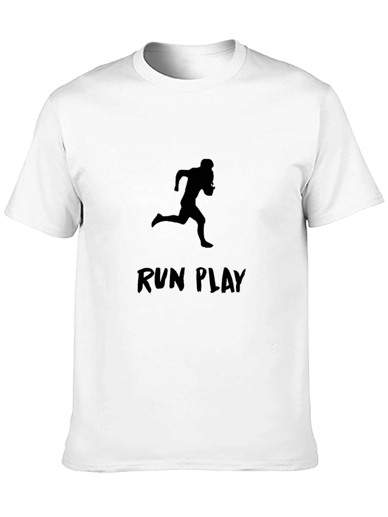 Run Play Graphic Tee - Athletic Black T-Shirt