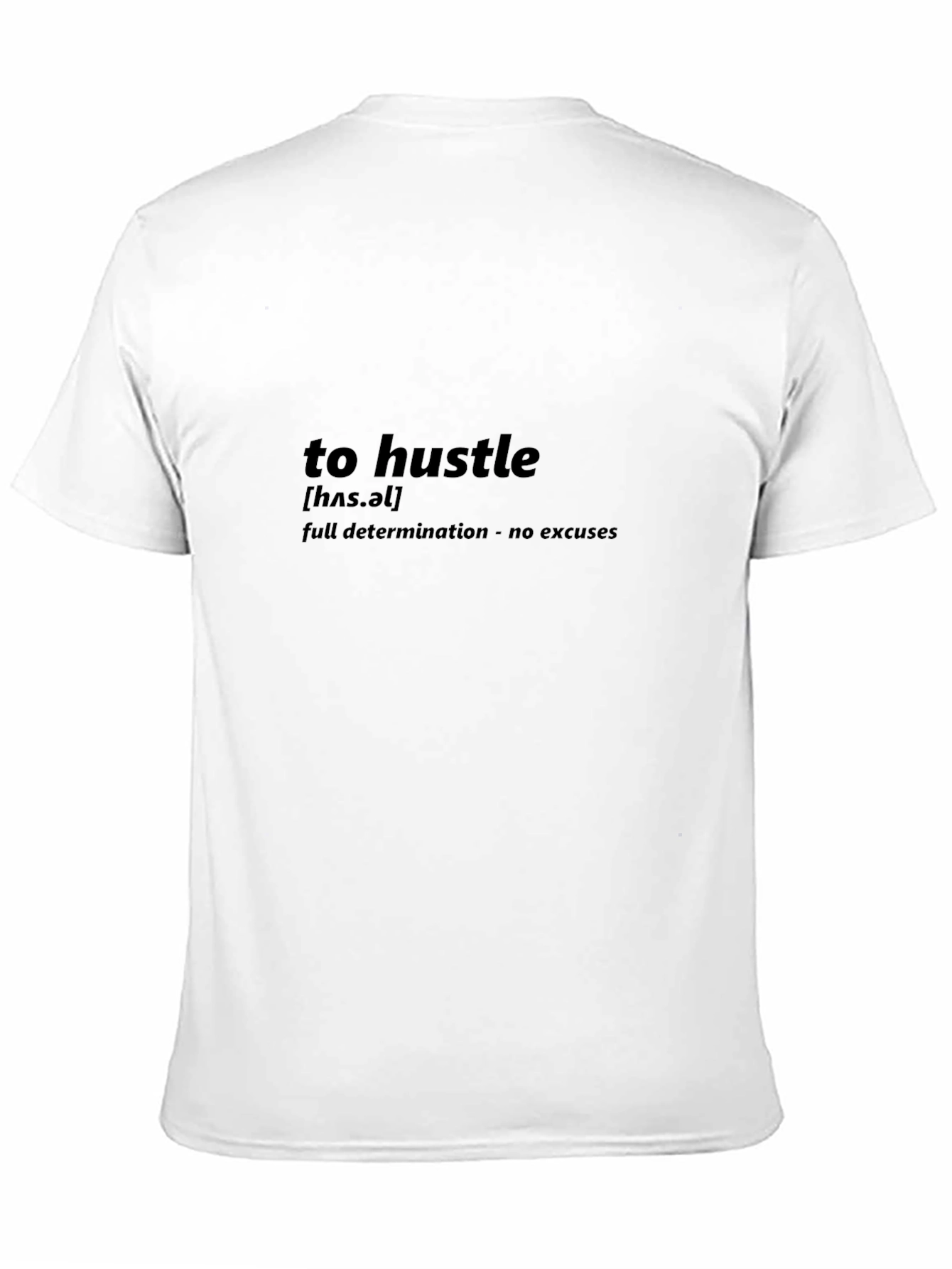 To Hustle Definition Tee - Black Cotton