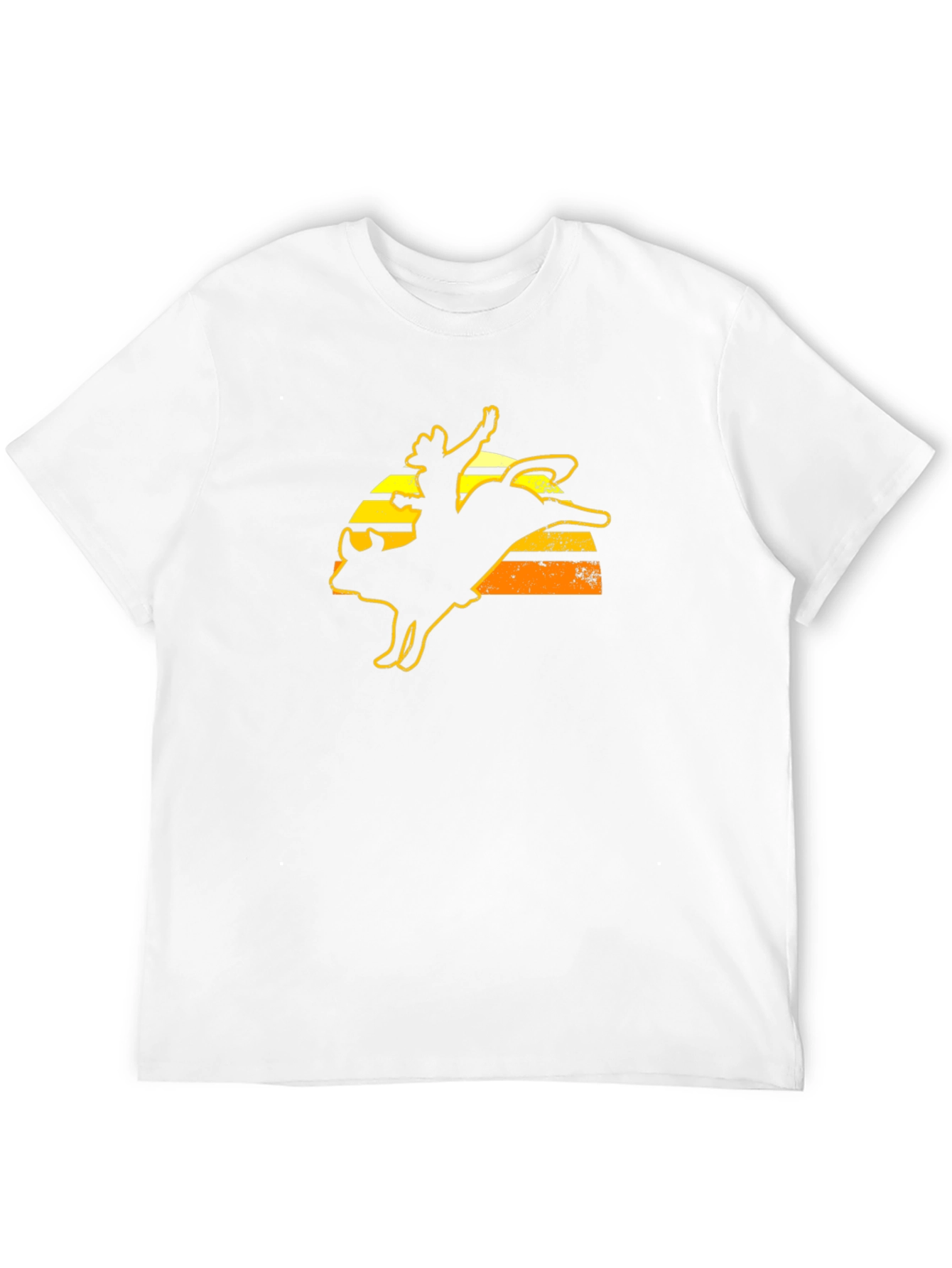Rodeo Bull Rider Graphic Tee - Black