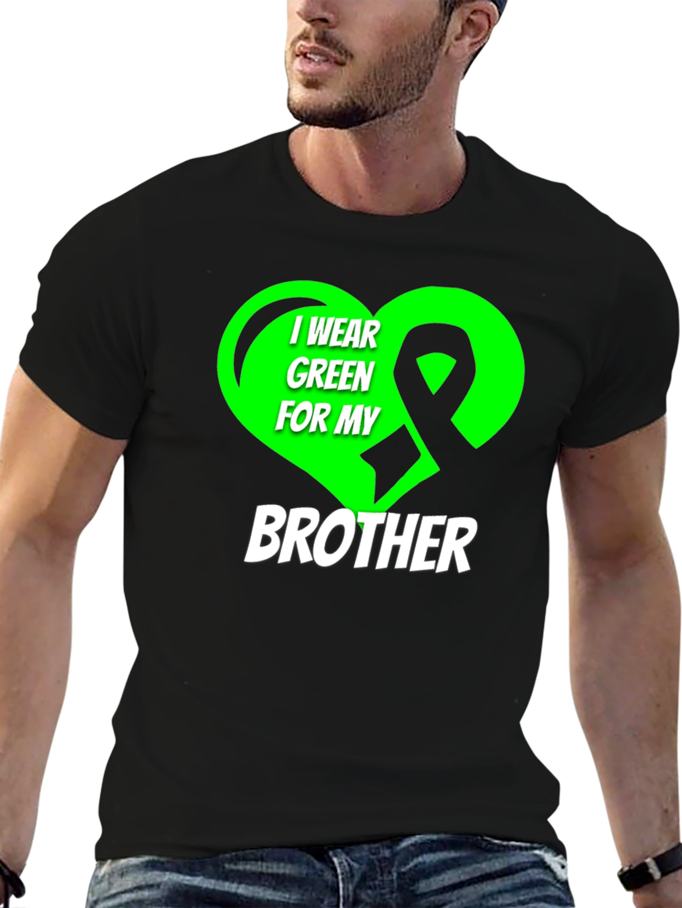 I Wear Green For My Brother Awareness T-Shirt
