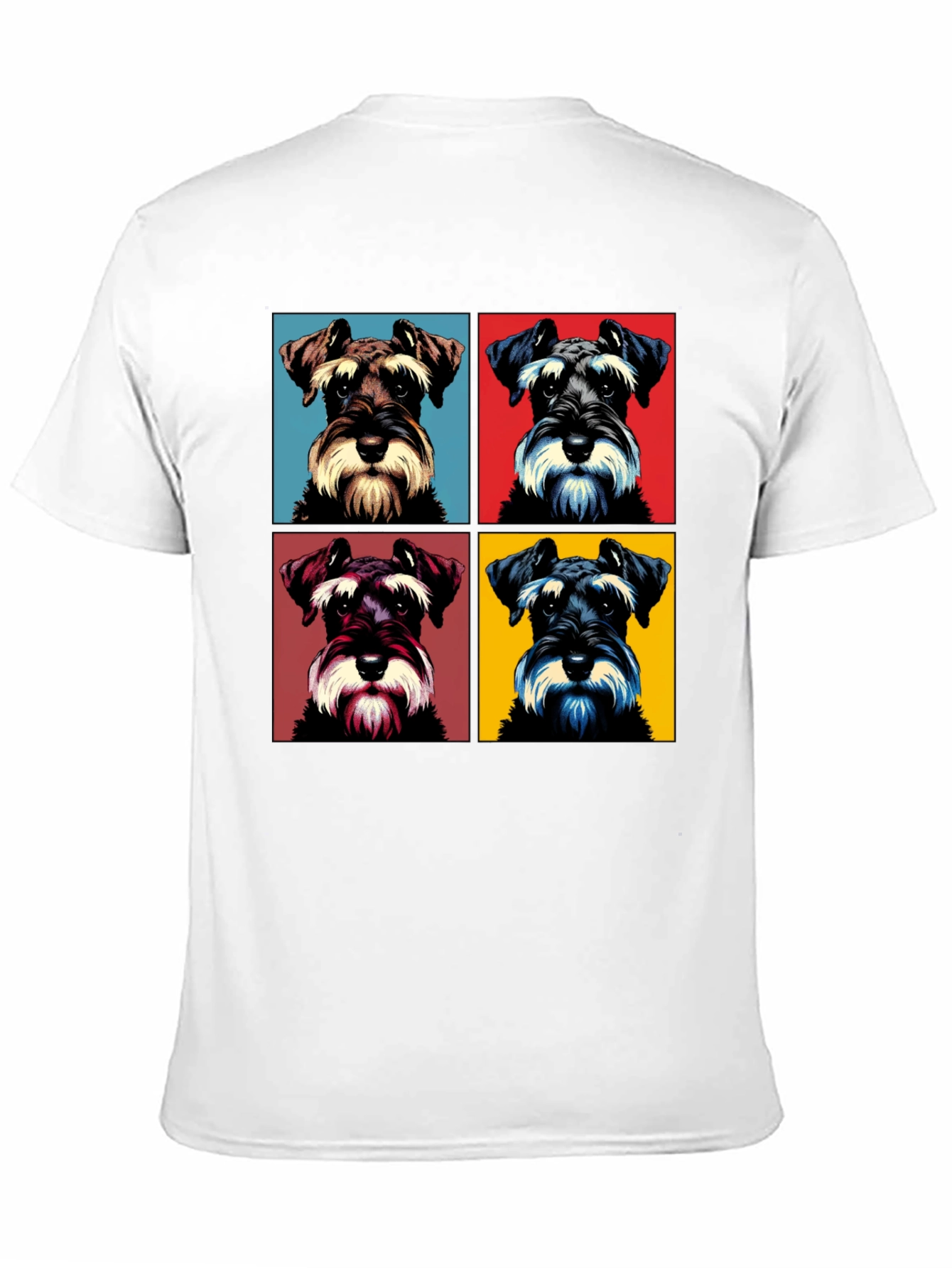 Schnauzer Pop Art Graphic T-Shirt