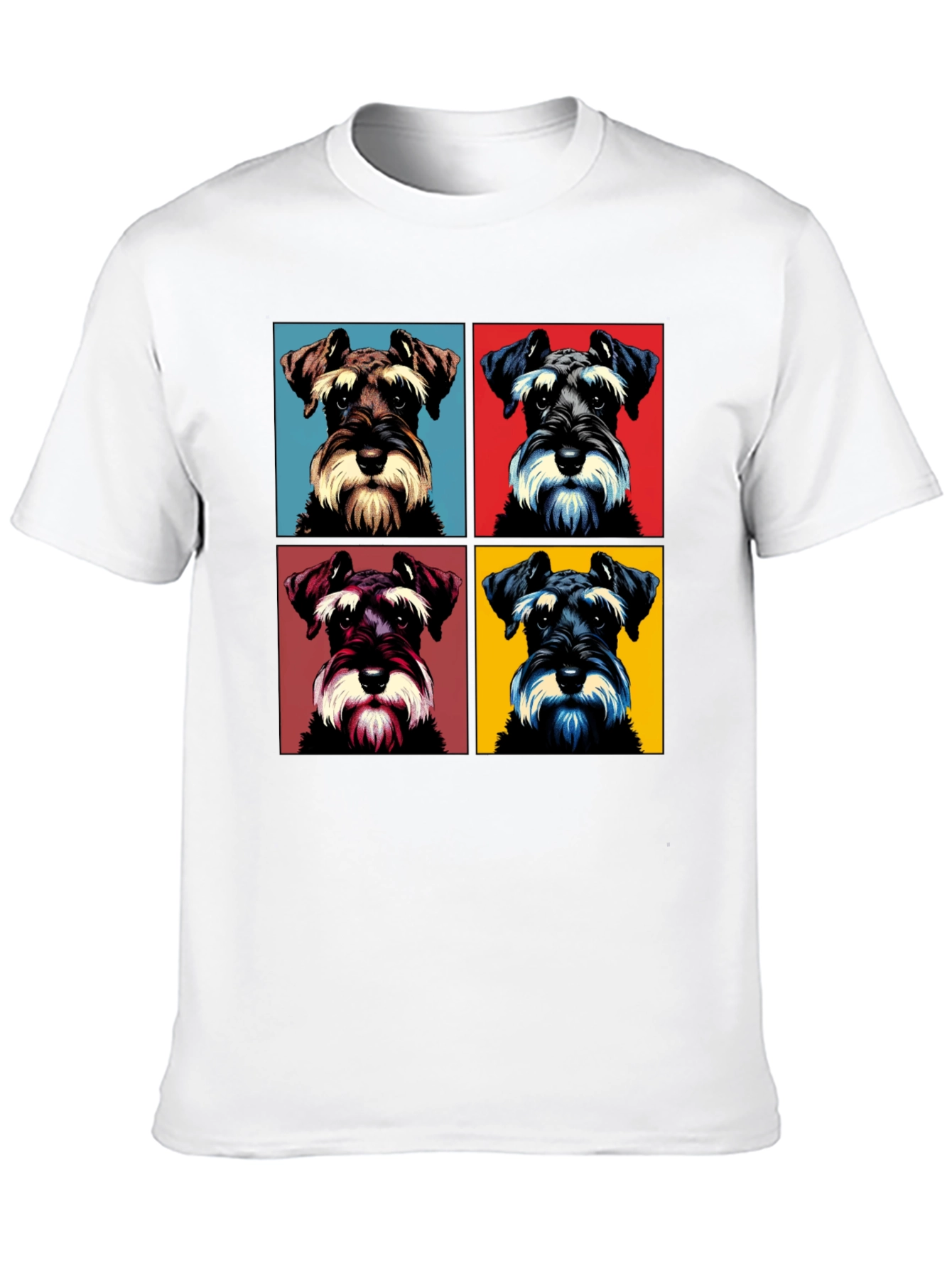 Schnauzer Pop Art Graphic T-Shirt