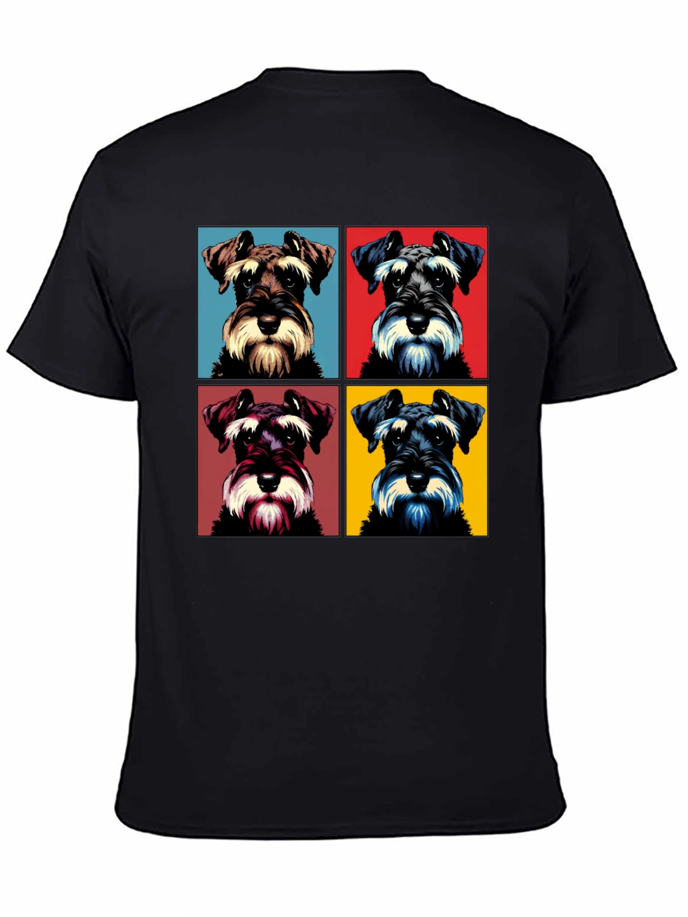 Schnauzer Pop Art Graphic T-Shirt