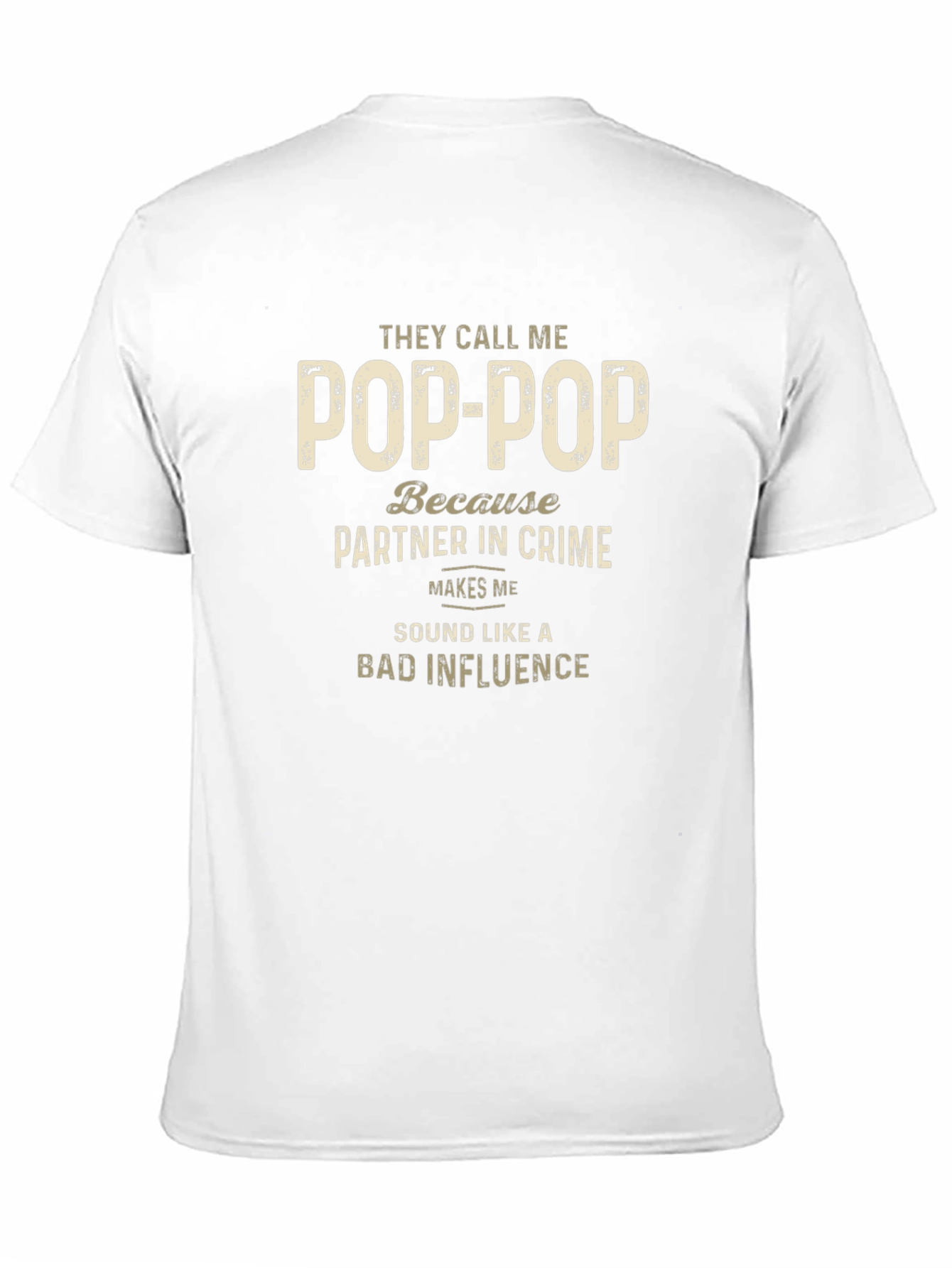 Pop-Pop Partner In Crime Mens T-Shirt