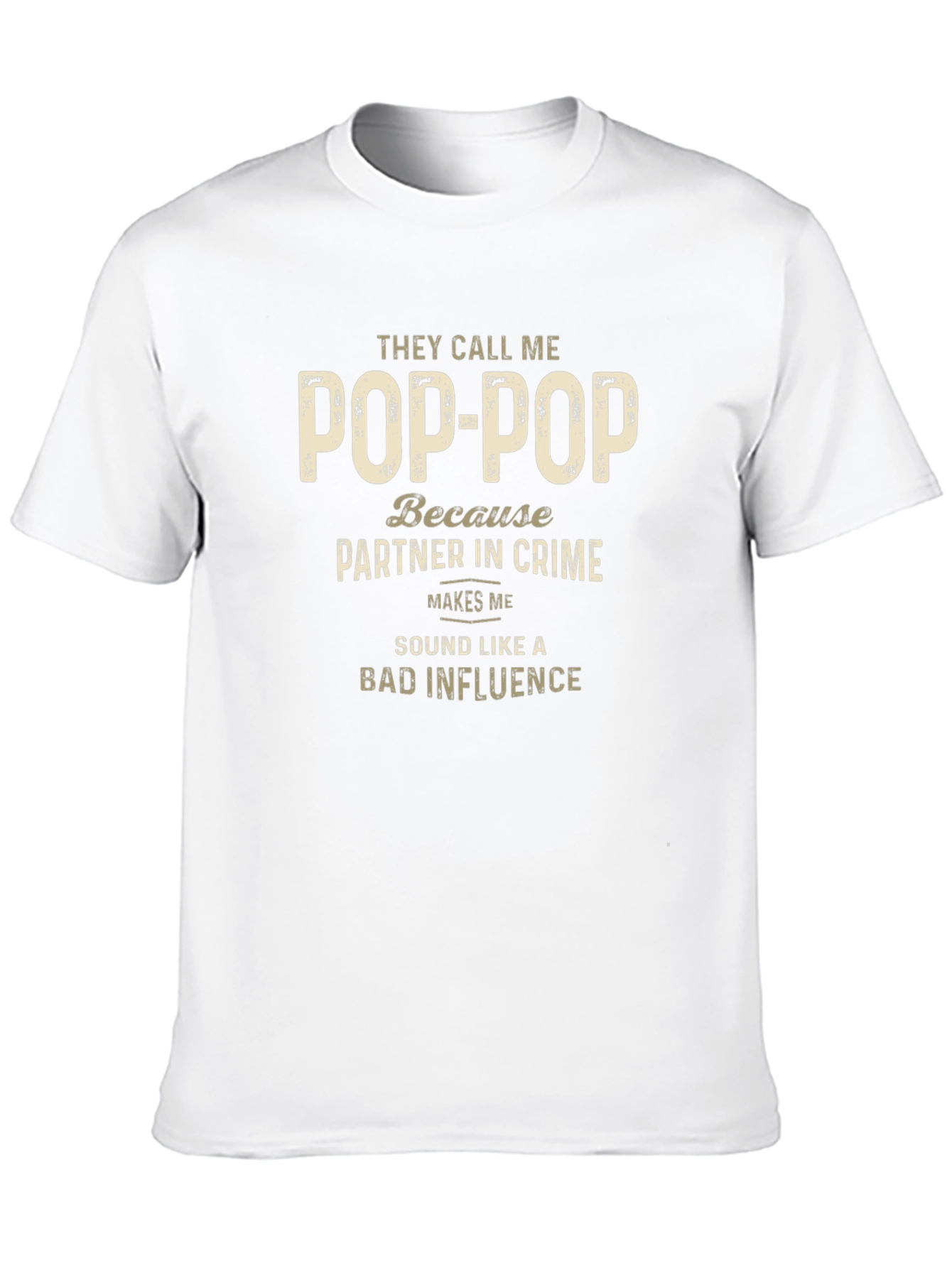Pop-Pop Partner In Crime Mens T-Shirt