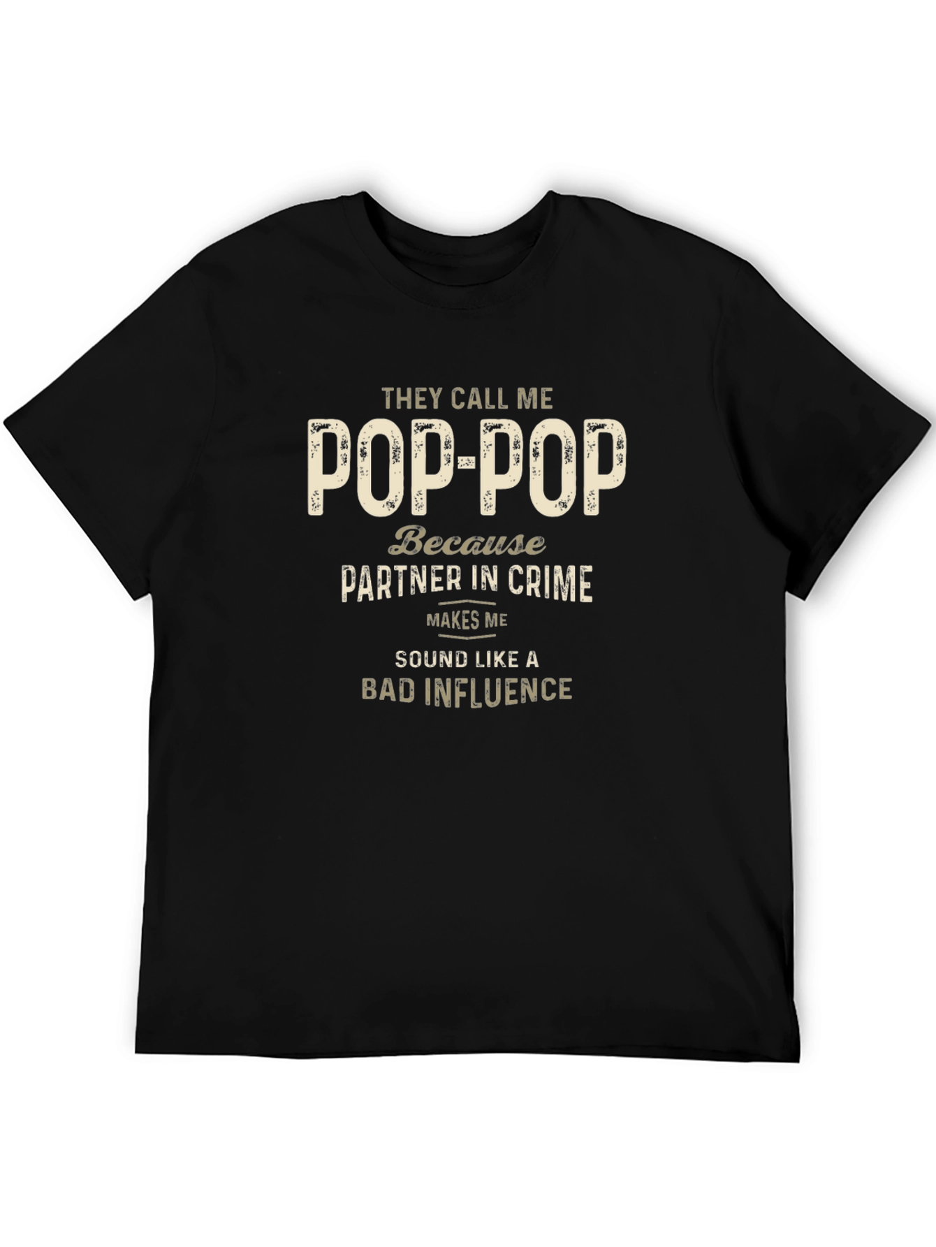 Pop-Pop Partner In Crime Mens T-Shirt