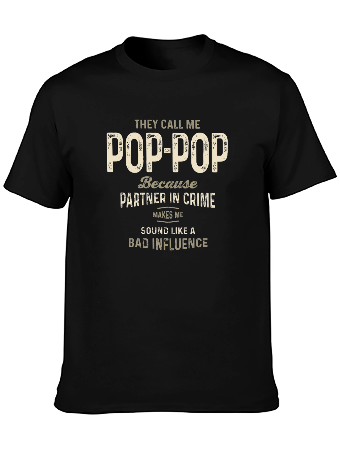 Pop-Pop Partner In Crime Mens T-Shirt