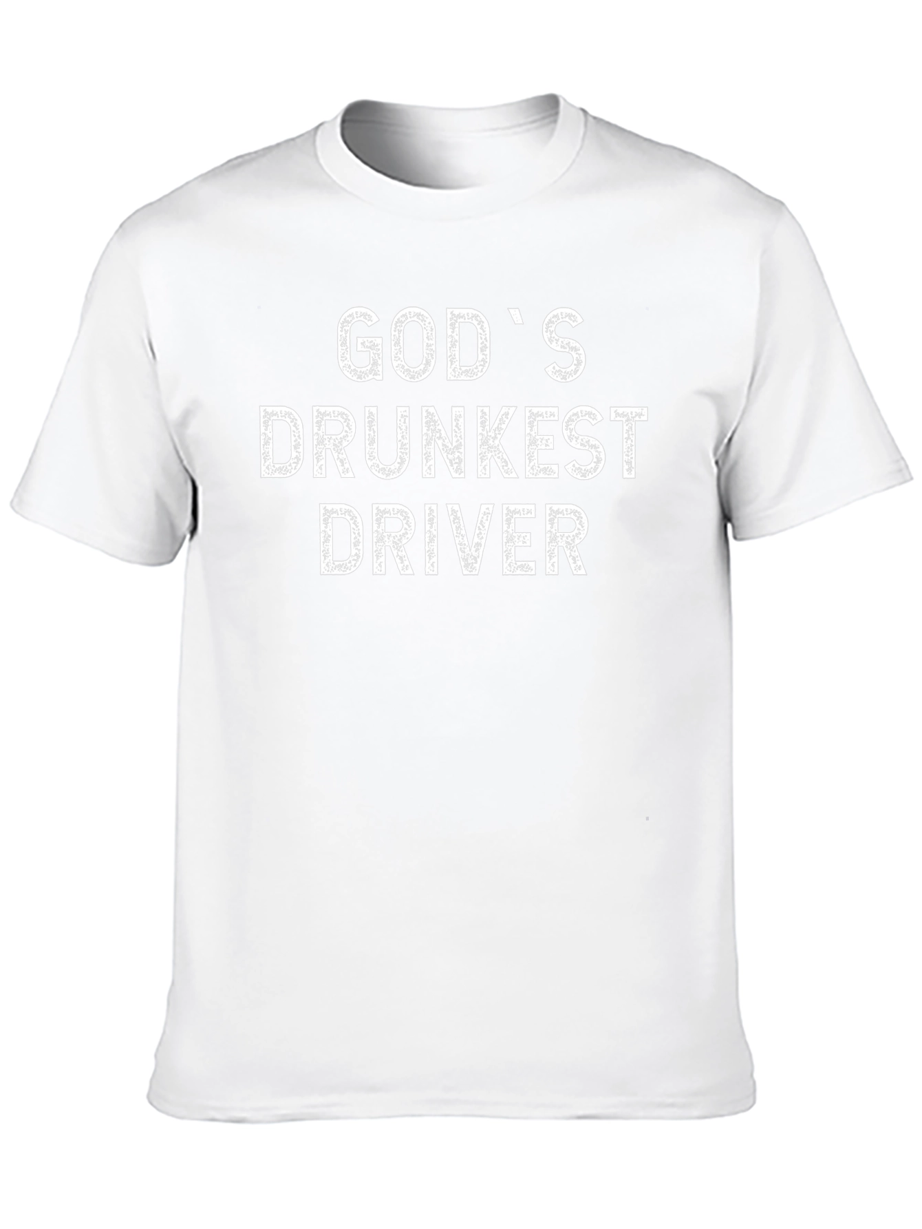 Gods Drunkest Driver Black Graphic Tee