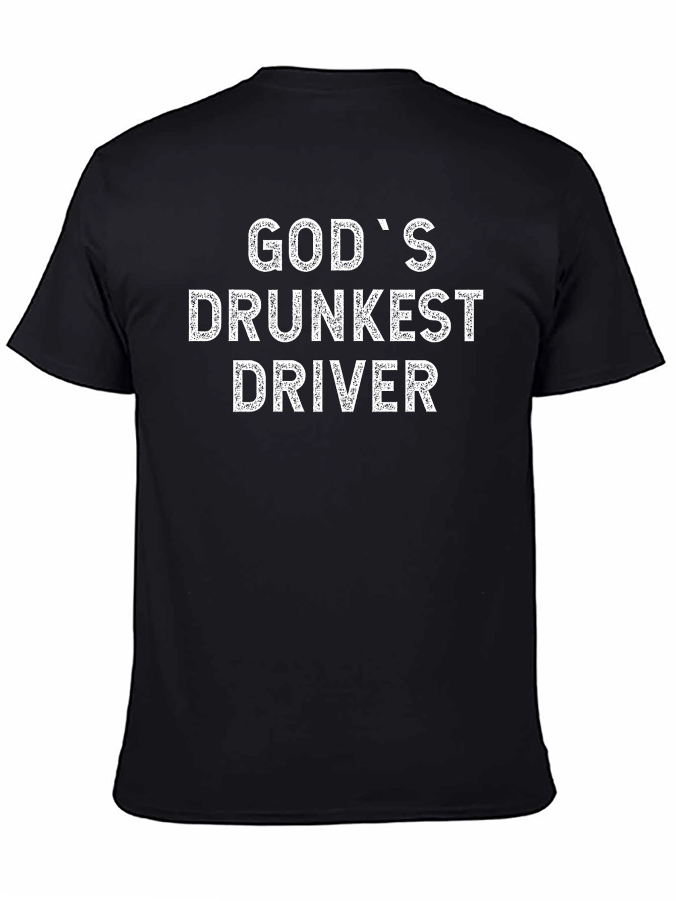 Gods Drunkest Driver Black Graphic Tee