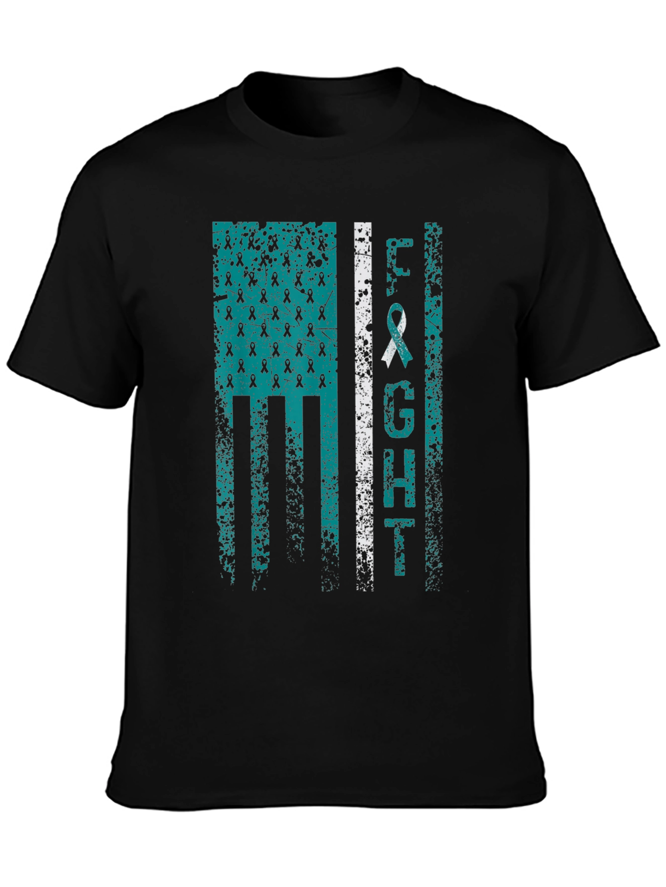 Fight Teal Ribbon Awareness T-Shirt