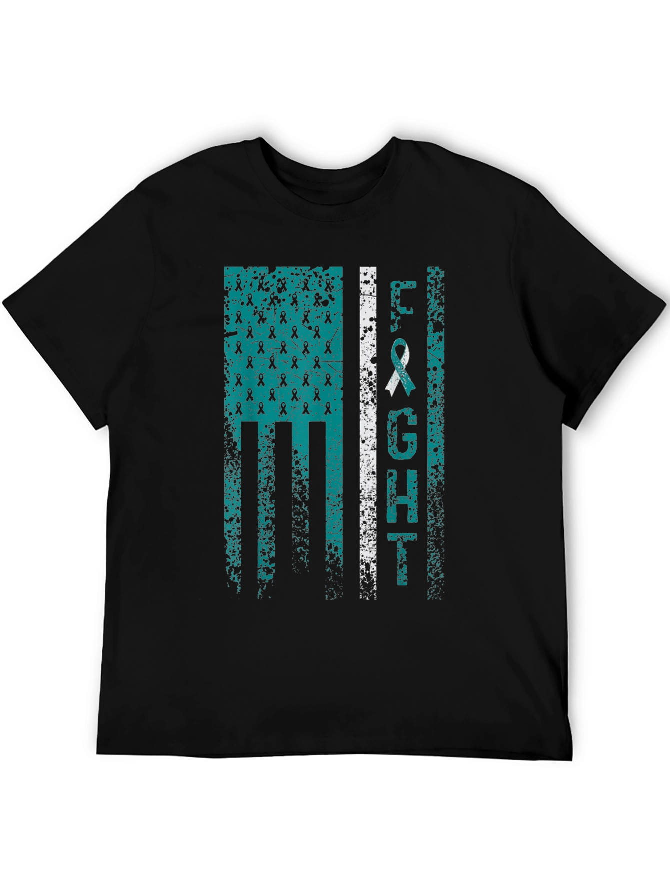 Fight Teal Ribbon Awareness T-Shirt