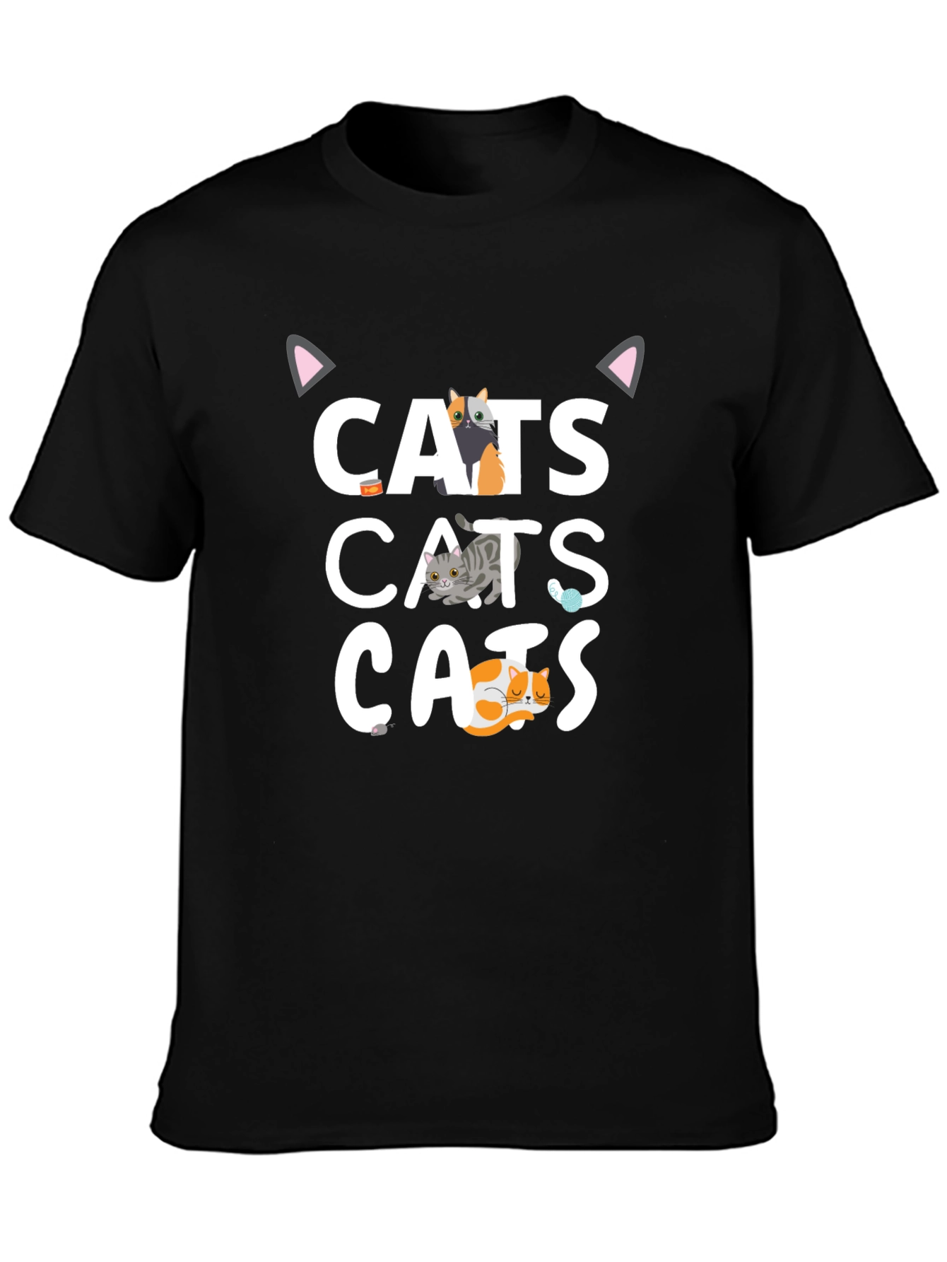 Cats Graphic T-Shirt - Fun Cat Lover Tee