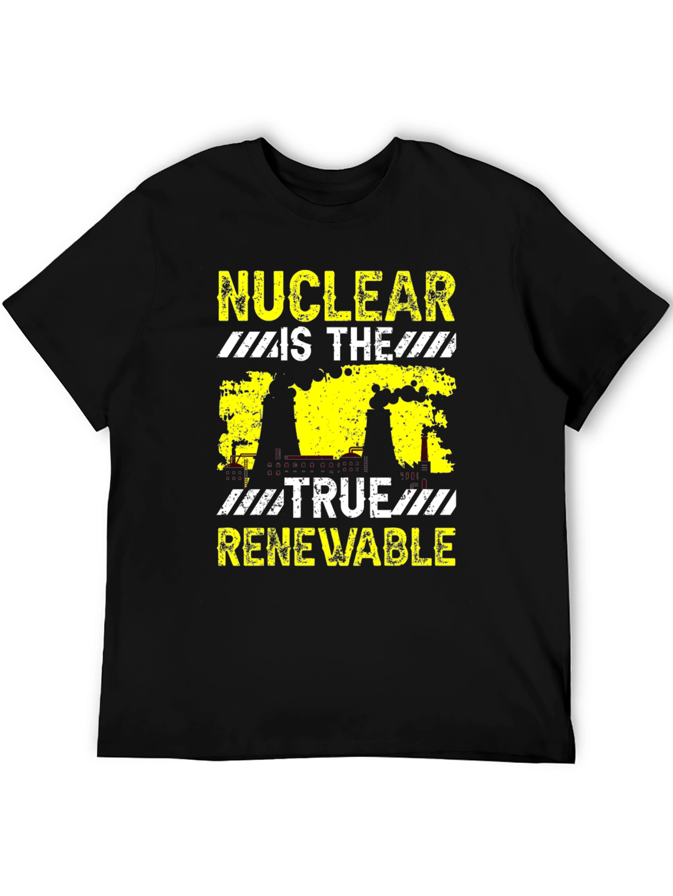 Nuclear Is The True Renewable Black Graphic T-Shirt