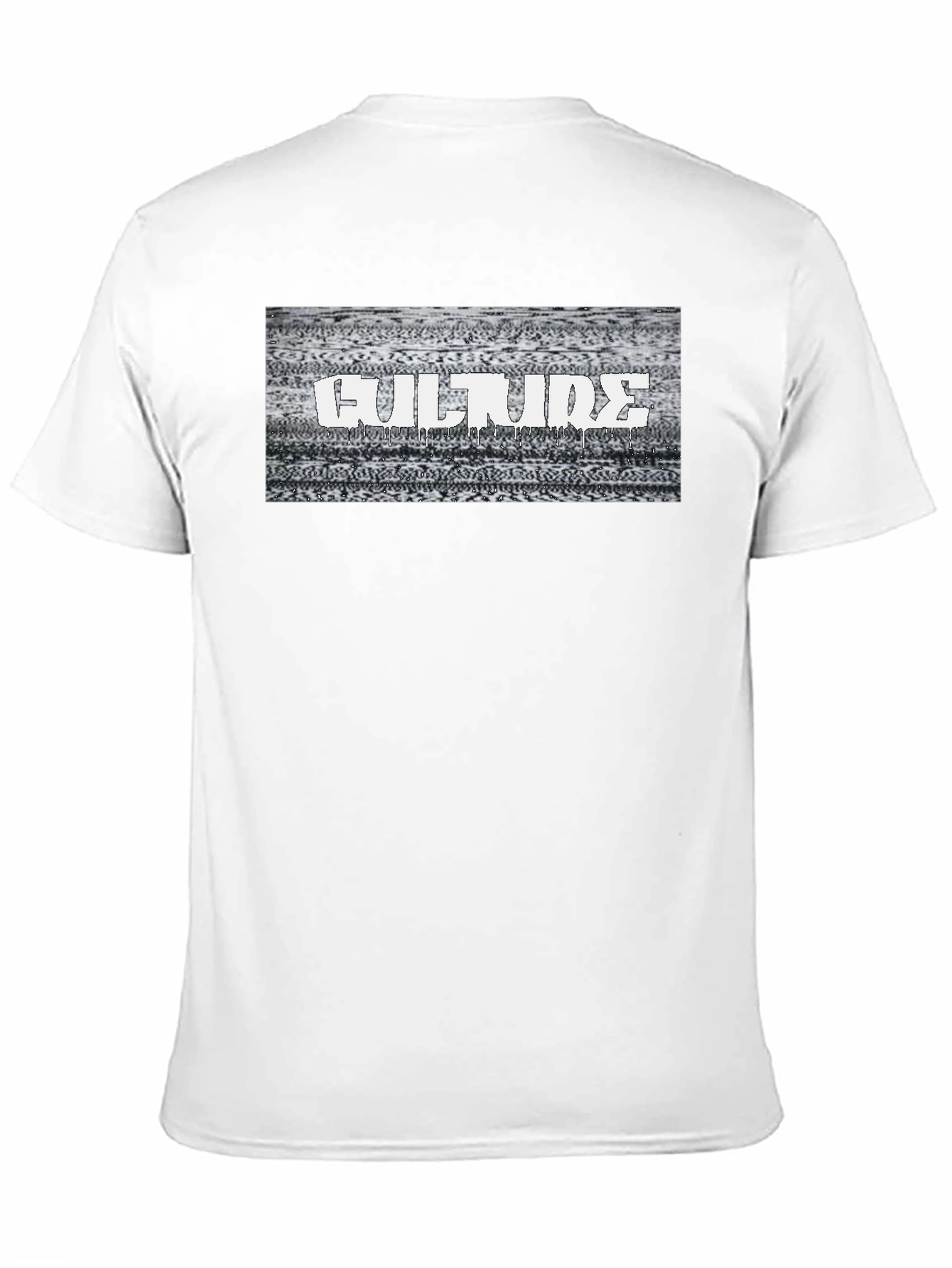 Culture Glitch Graphic T-Shirt - Black