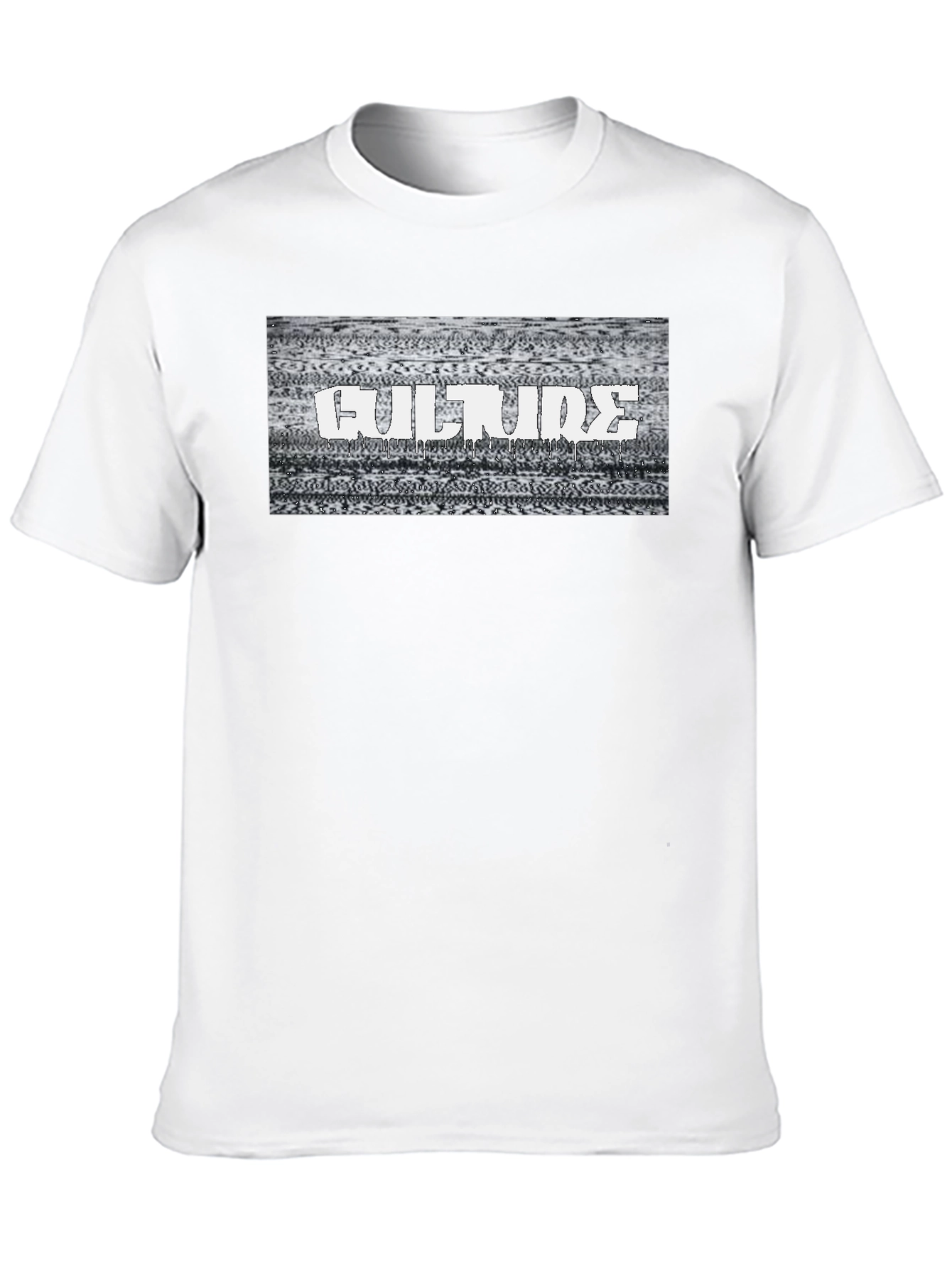 Culture Glitch Graphic T-Shirt - Black