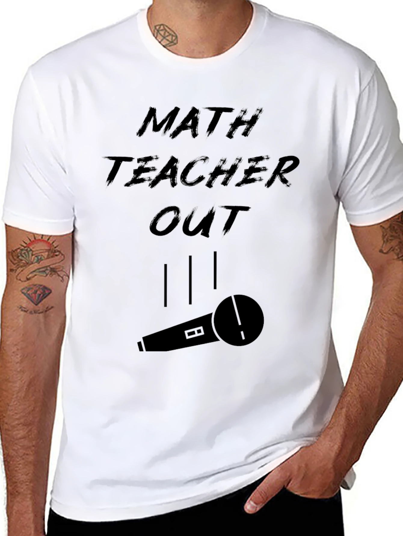Math Teacher Out Graphic Tee