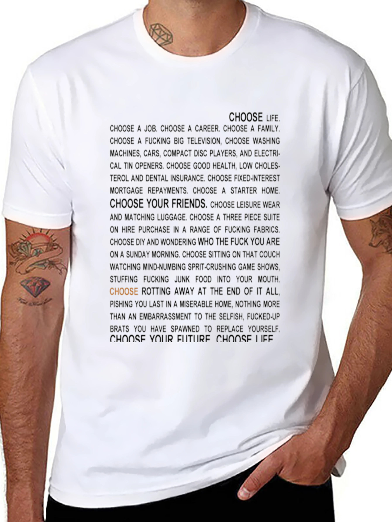 Choose Life Graphic Tee - Black T-Shirt