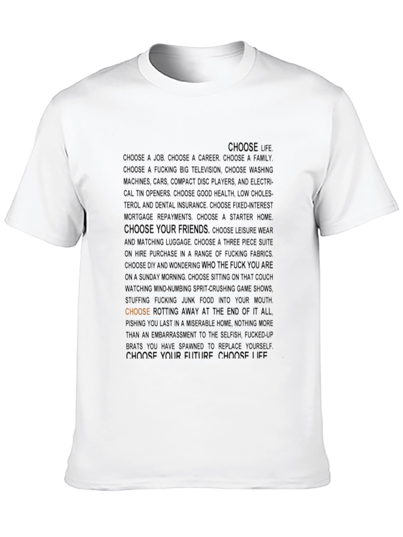 Choose Life Graphic Tee - Black T-Shirt