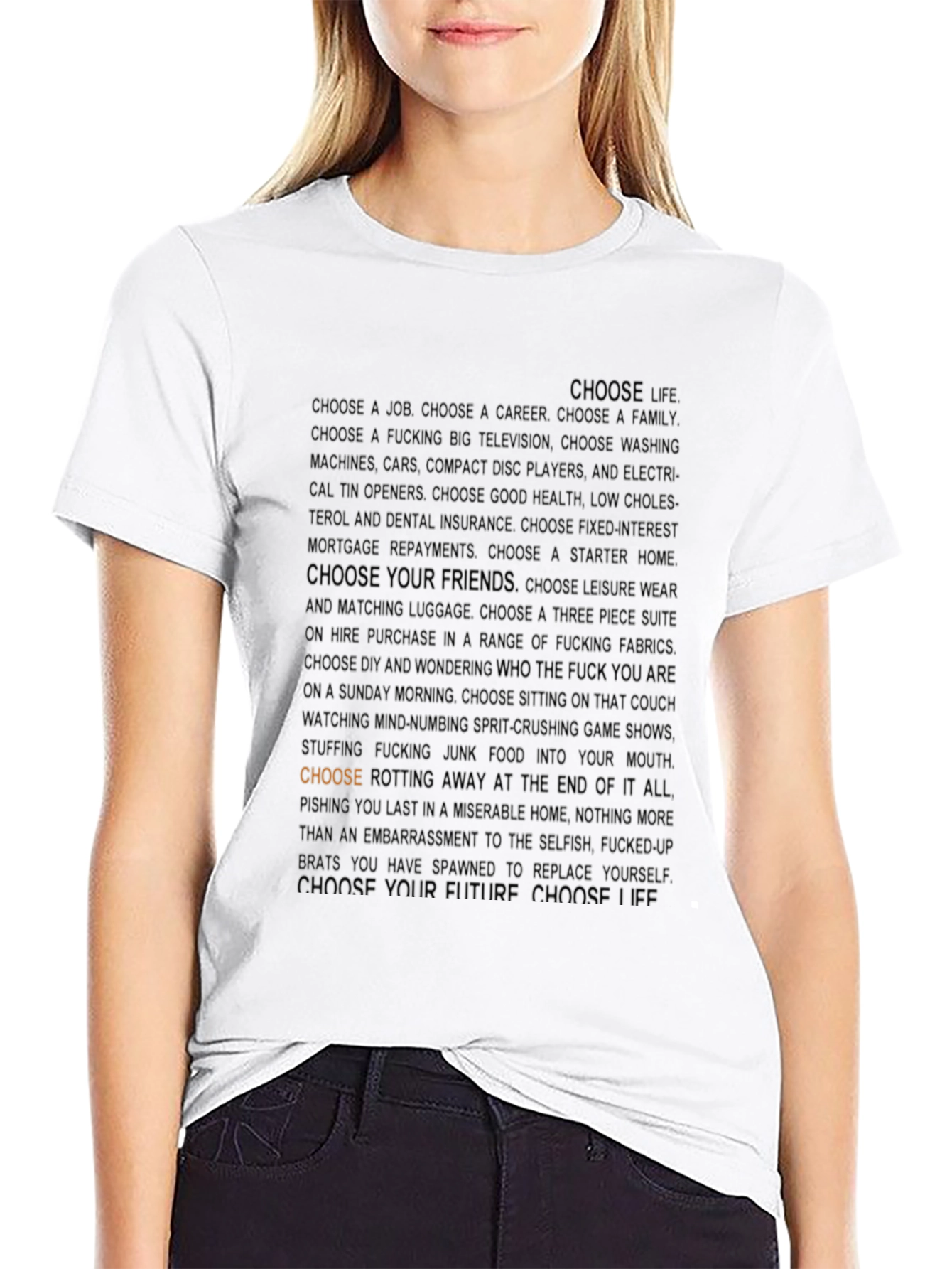 Choose Life Graphic Tee - Black T-Shirt