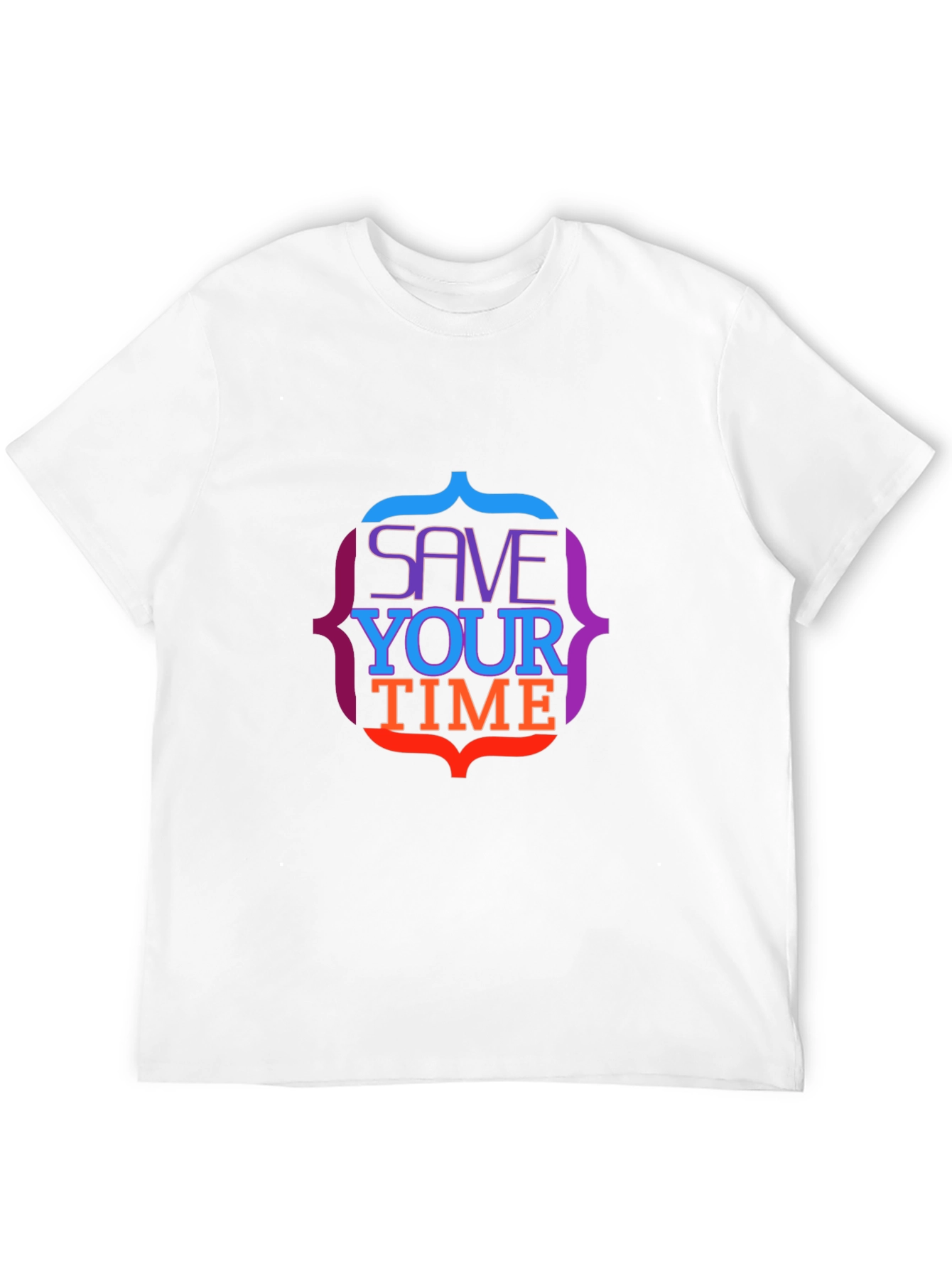 Save Your Time Graphic Tee - Stylish Black T-Shirt