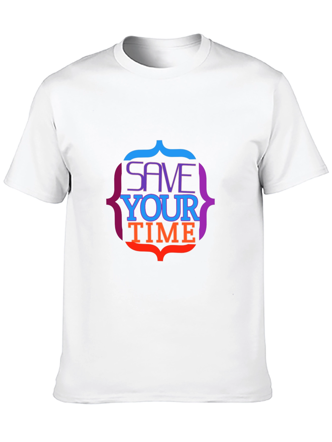 Save Your Time Graphic Tee - Stylish Black T-Shirt