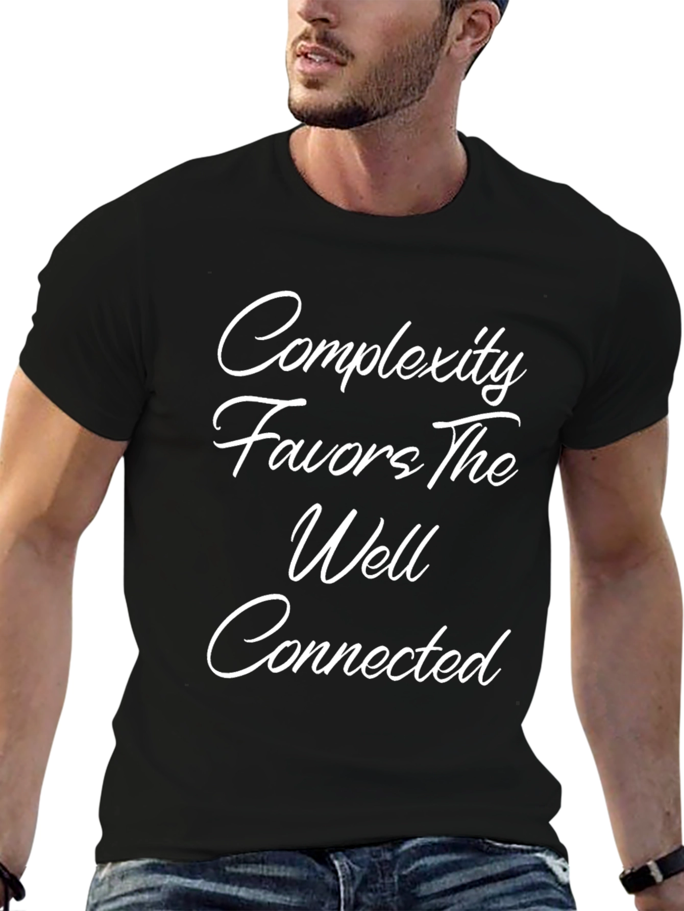 Complexity Favors the Well Connected Black T-Shirt