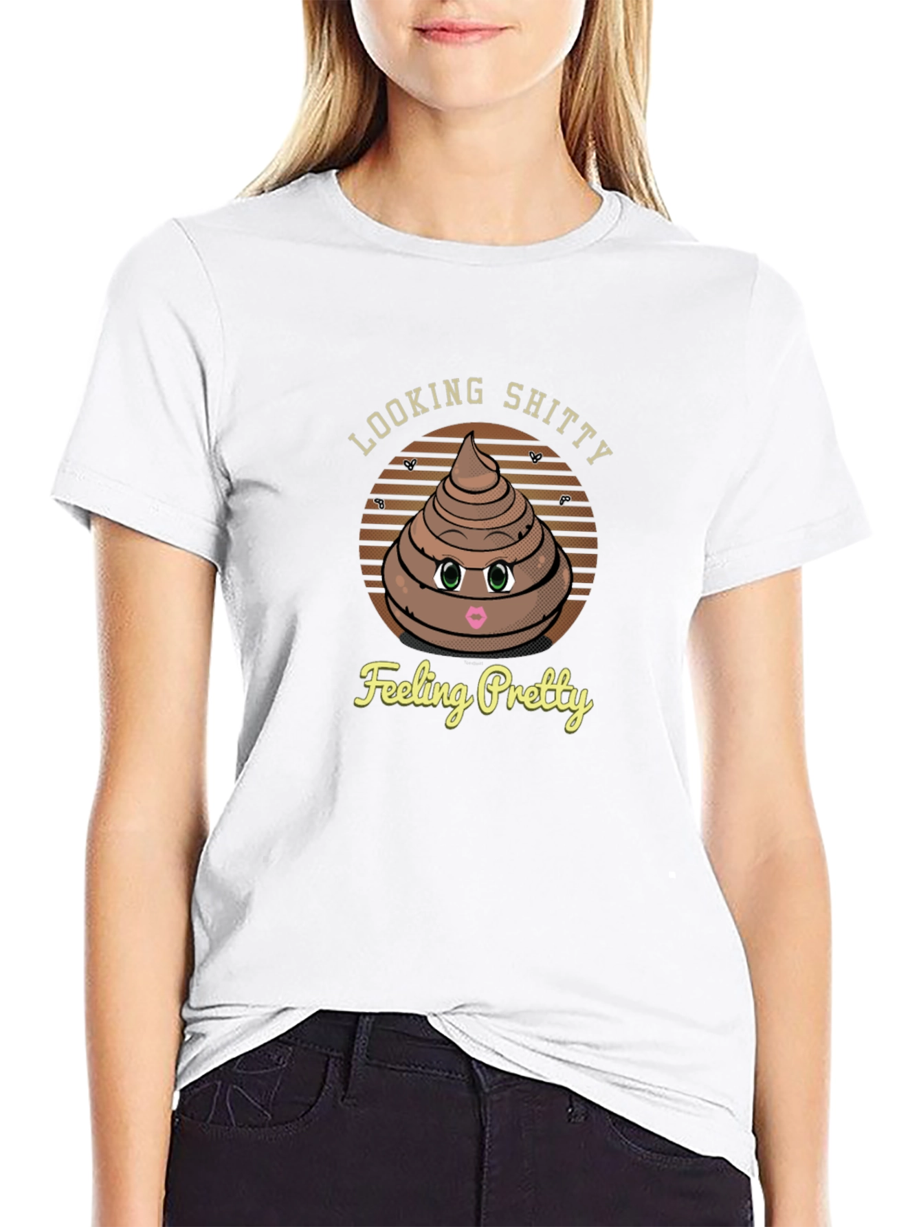 Looking Shitty Feeling Pretty Graphic T-Shirt
