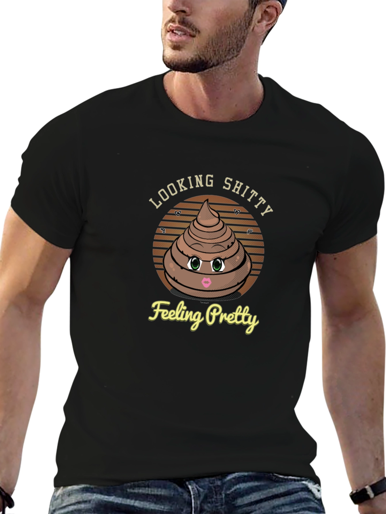 Looking Shitty Feeling Pretty Graphic T-Shirt