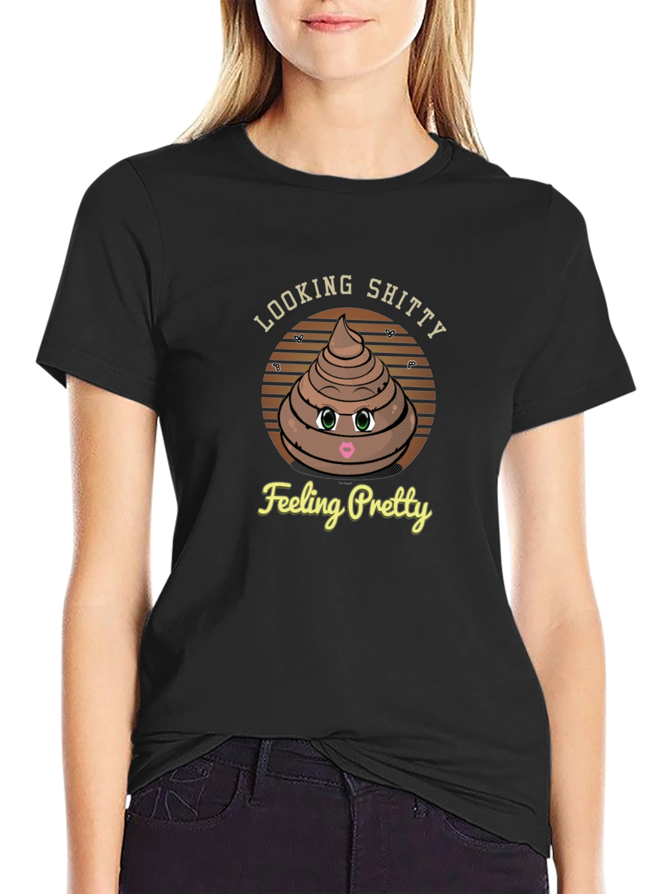 Looking Shitty Feeling Pretty Graphic T-Shirt