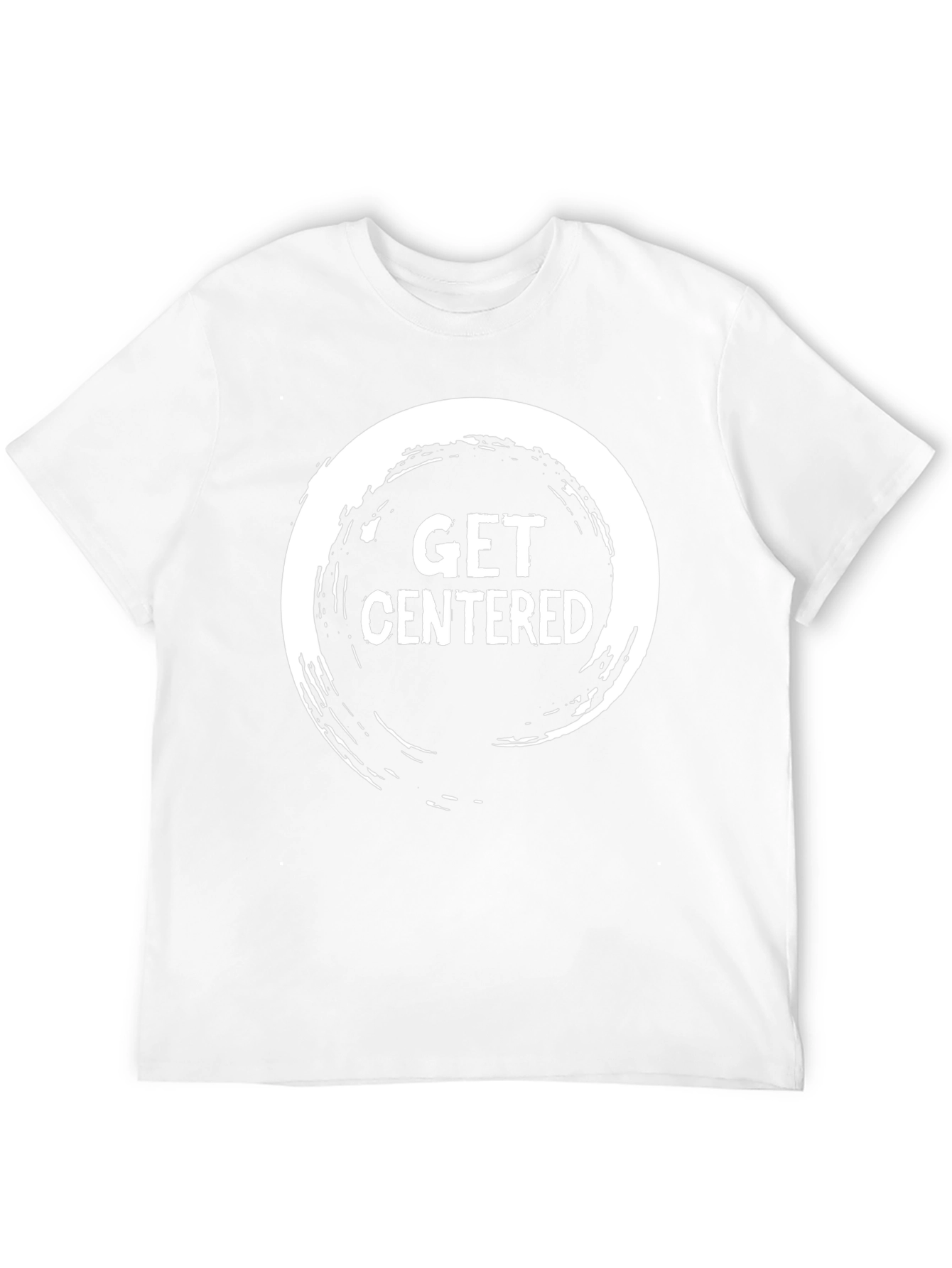 Get Centered Graphic Tee - Relaxed Fit Black T-Shirt