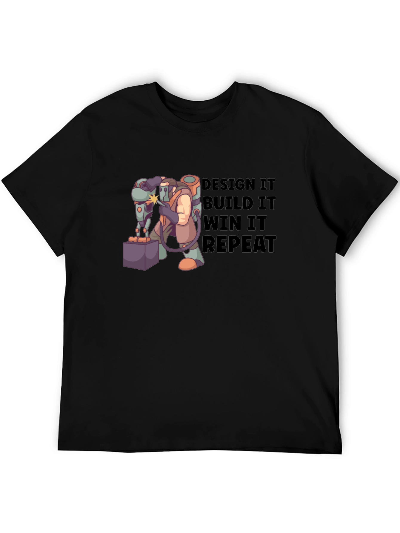 Design Build Win Repeat T-Shirt