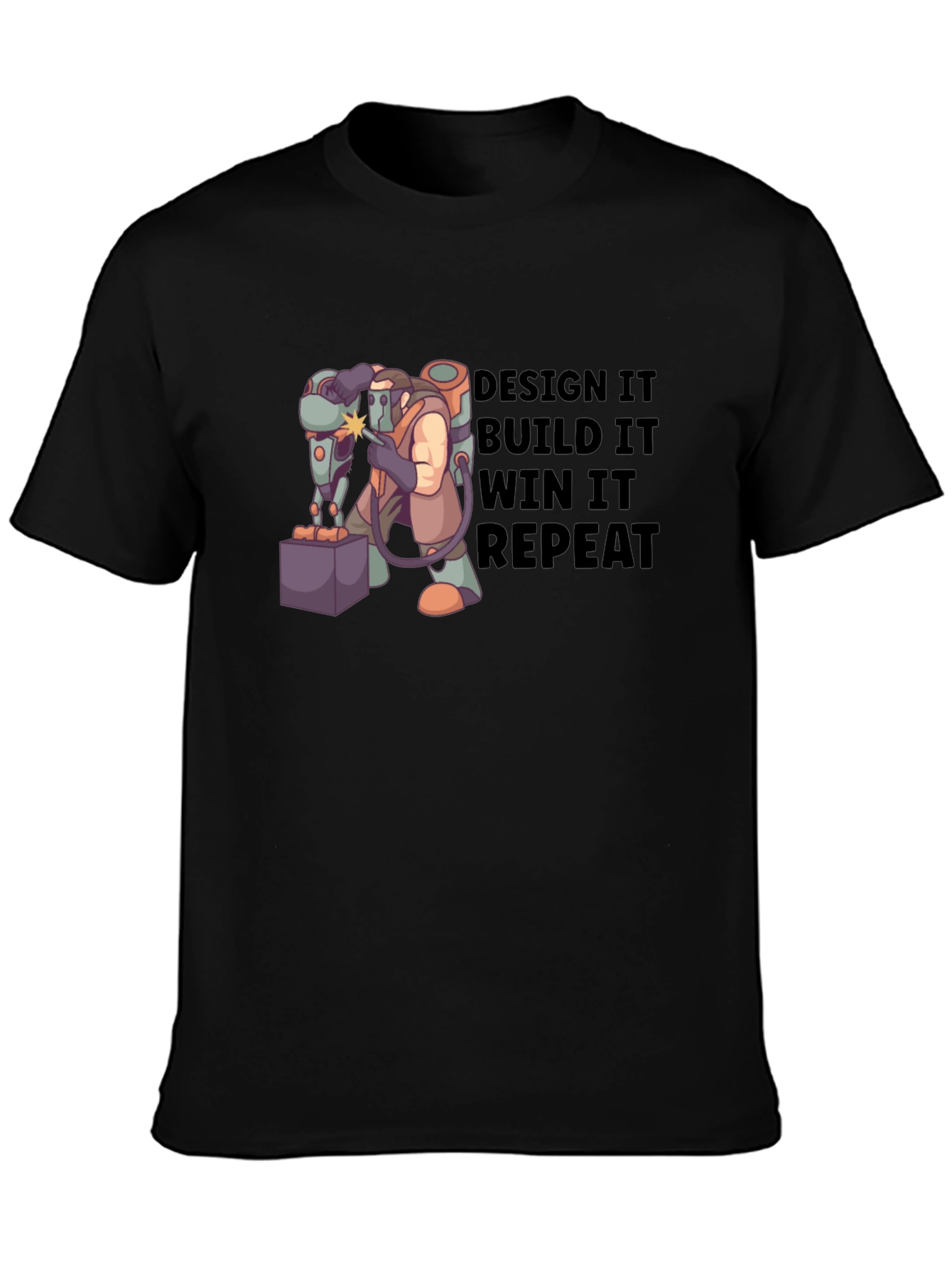 Design Build Win Repeat T-Shirt