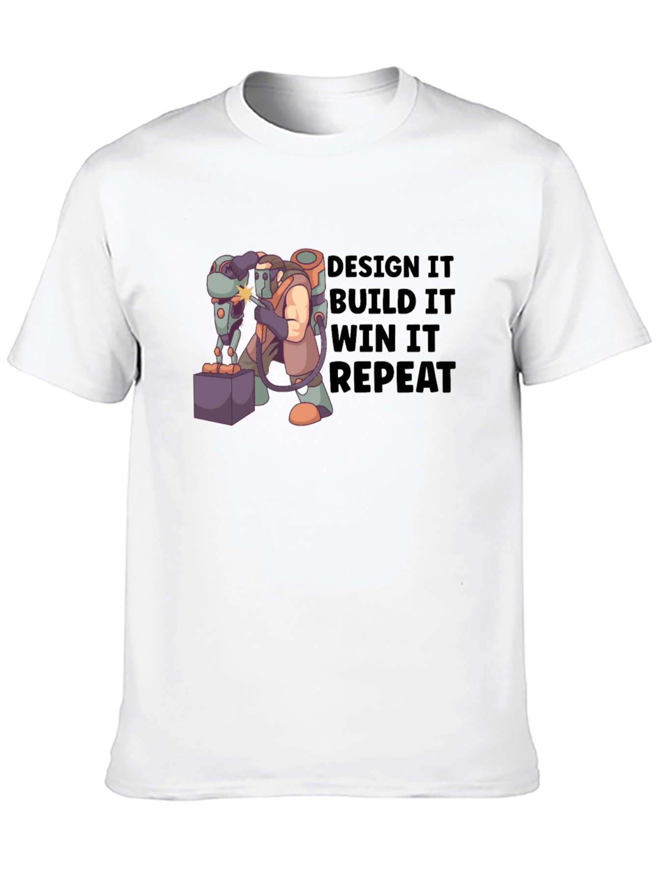 Design Build Win Repeat T-Shirt