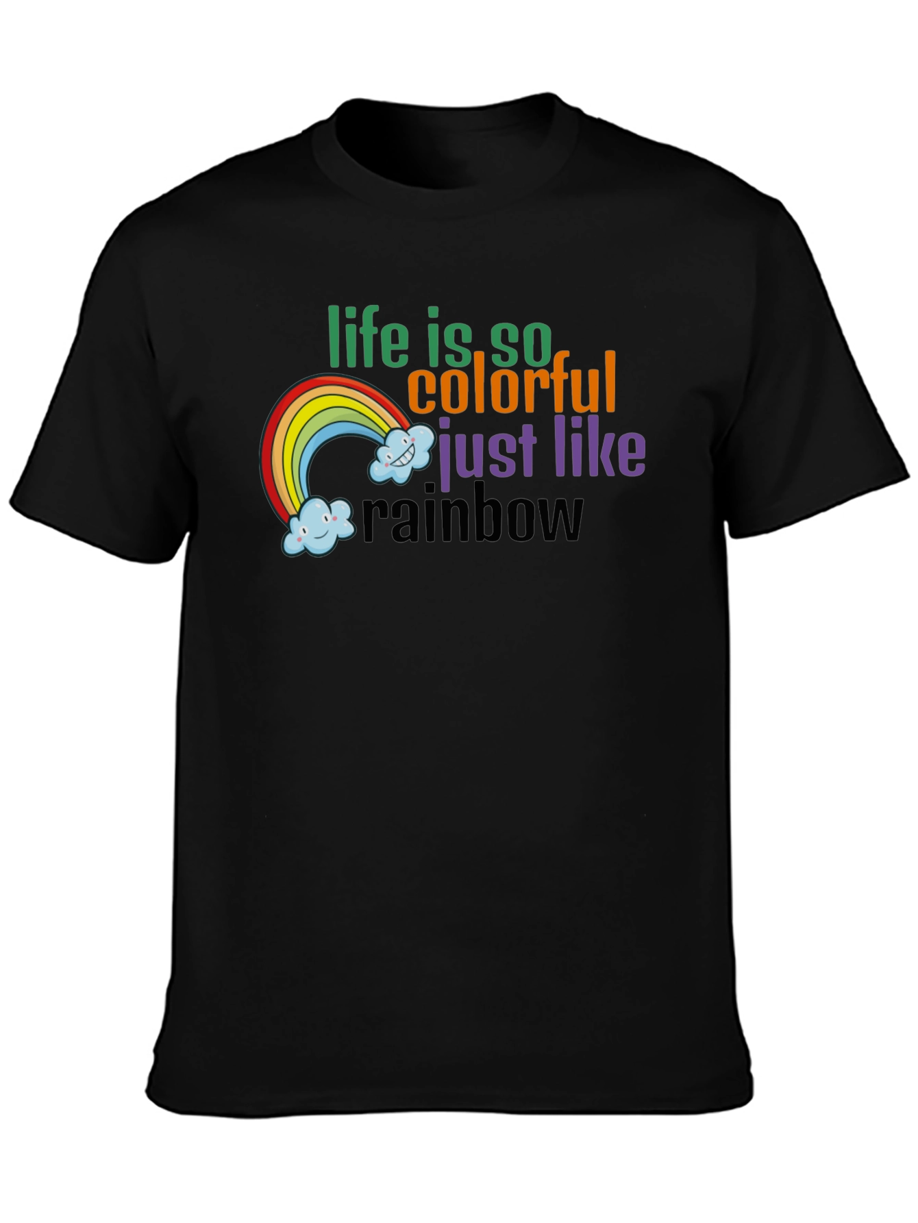 Colorful Rainbow Life T-Shirt