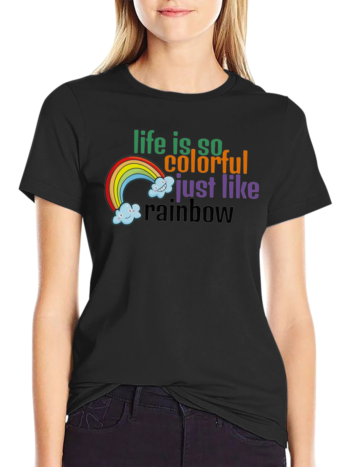 Colorful Rainbow Life T-Shirt