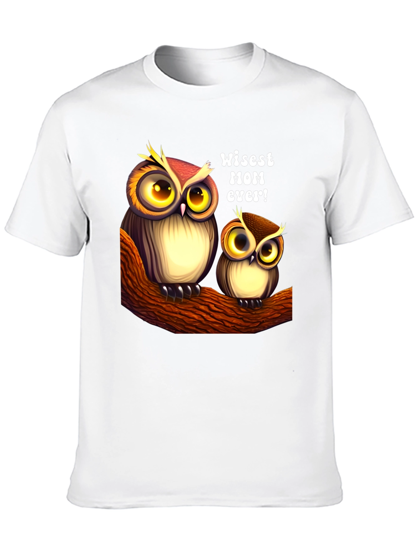 Wise Mom Owl Graphic T-Shirt