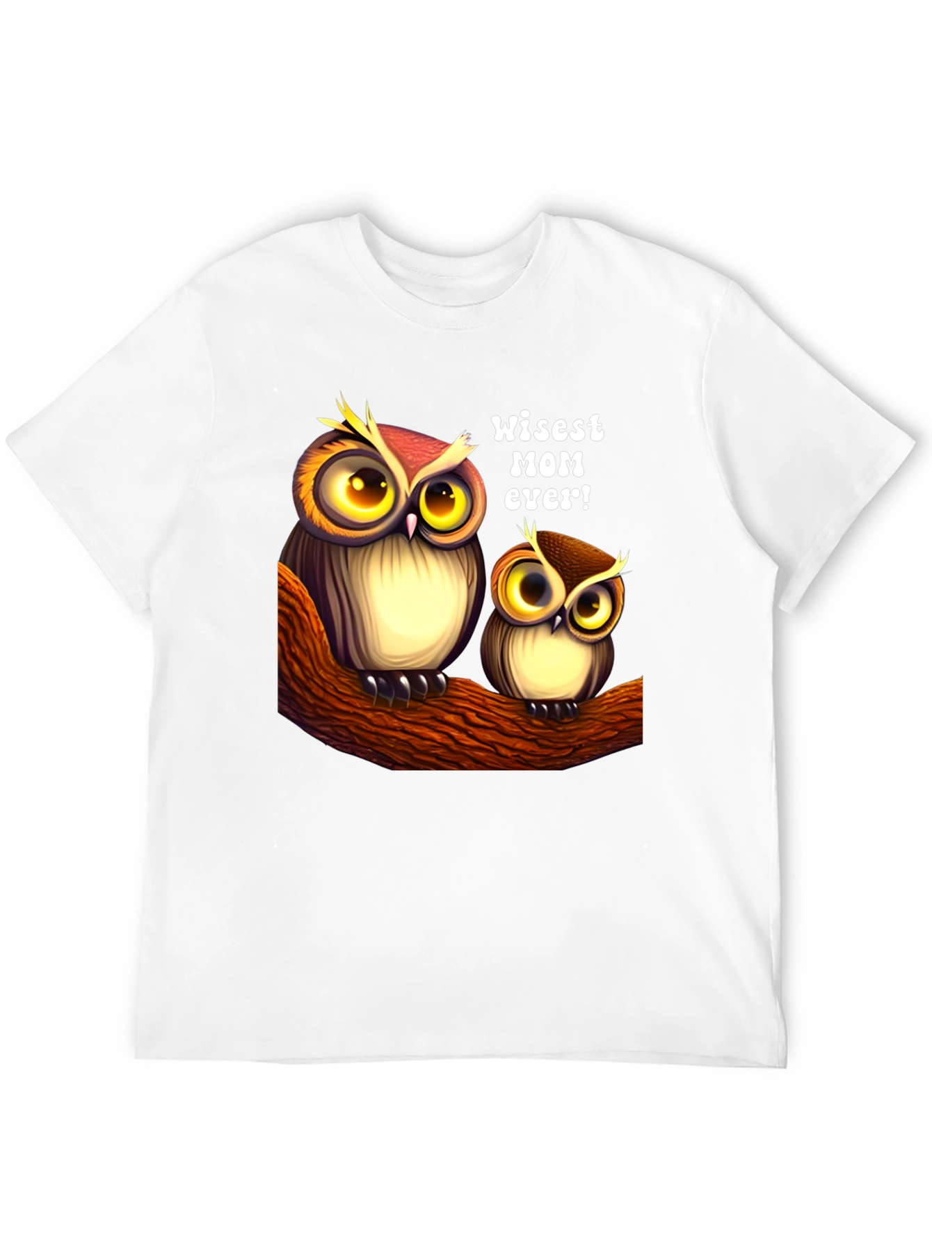 Wise Mom Owl Graphic T-Shirt