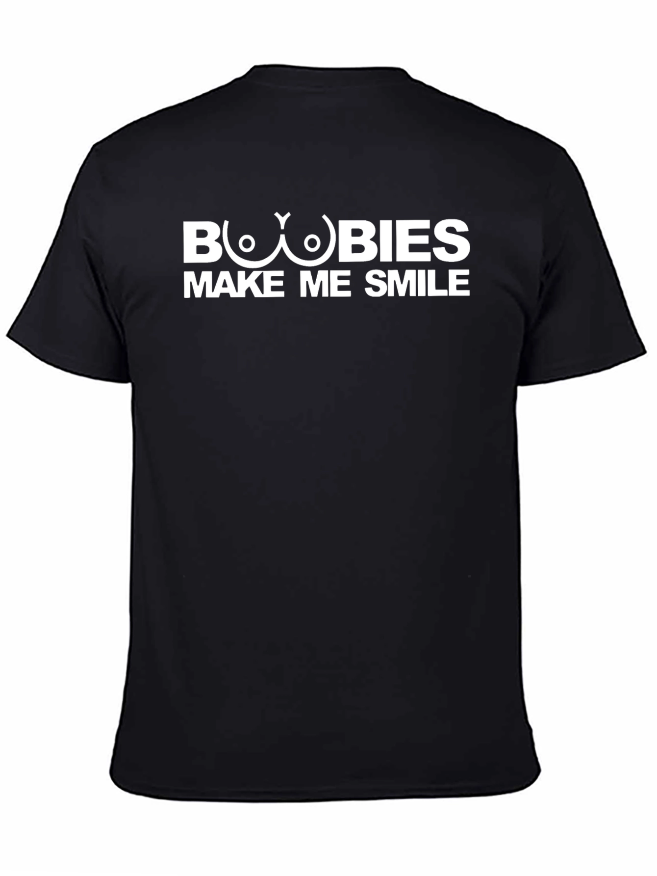 Boobies Make Me Smile Funny Graphic T-Shirt