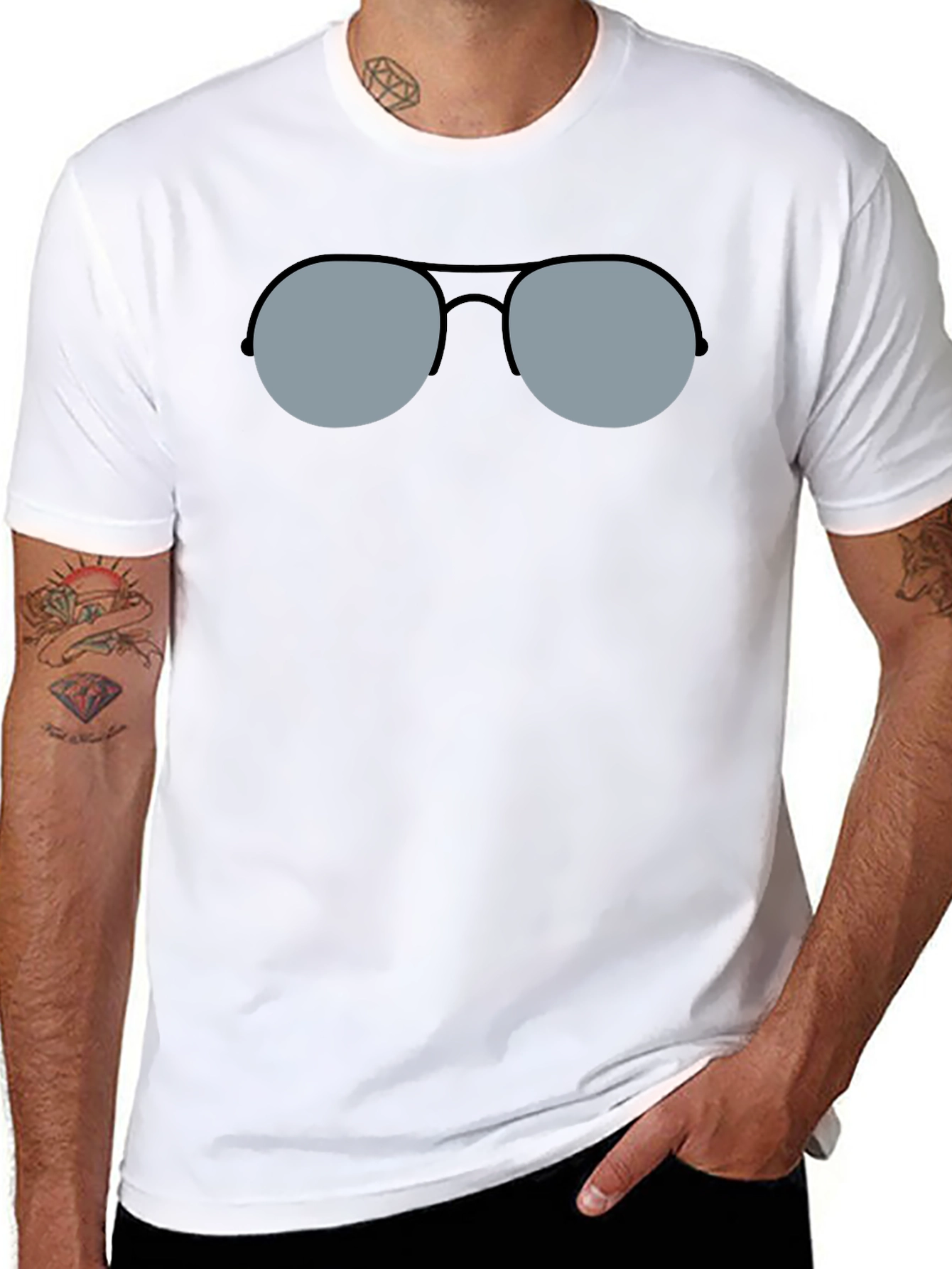 Cool Shades Graphic Tee - Classic Style
