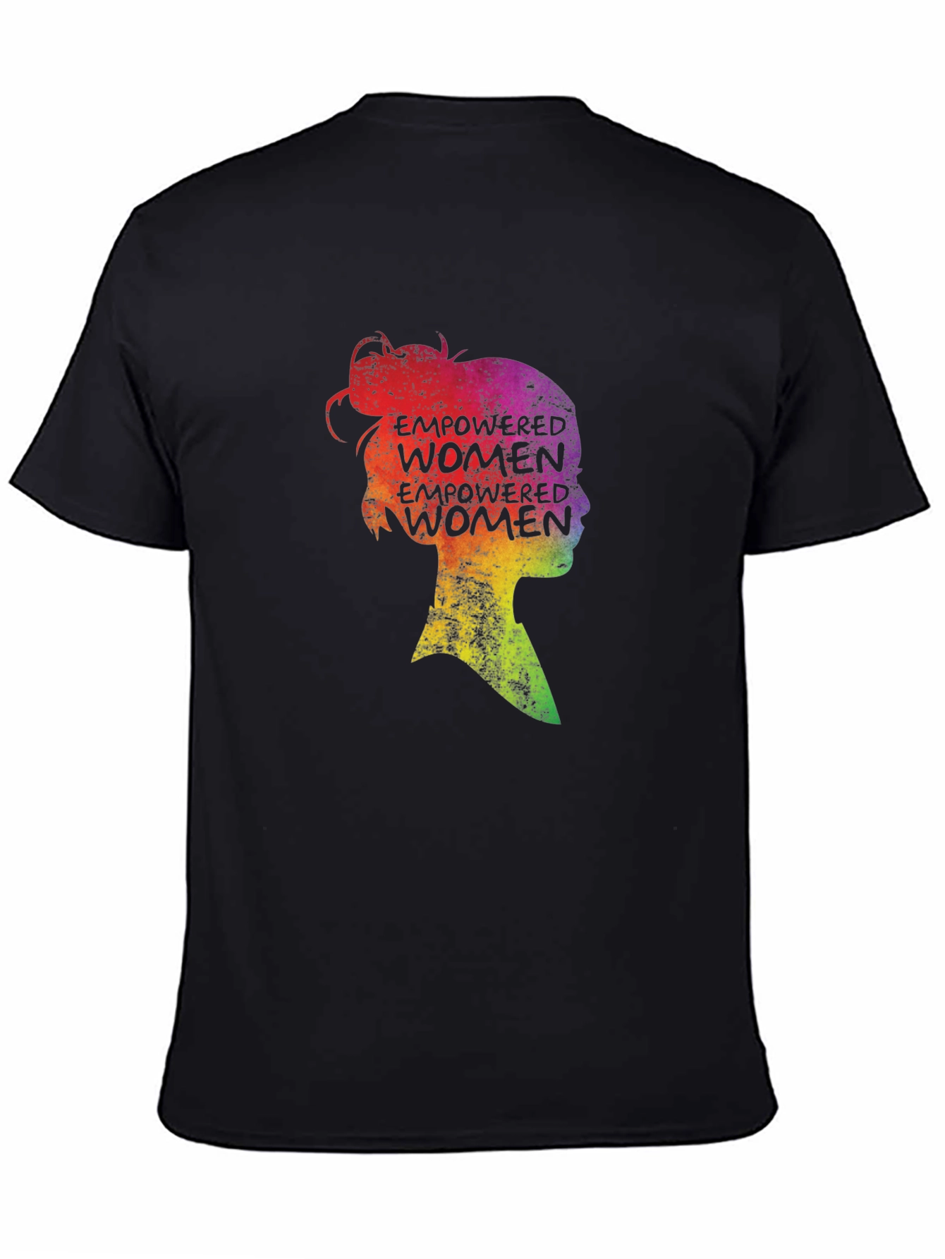 Empowered Women Silhouette Graphic Tee - Black