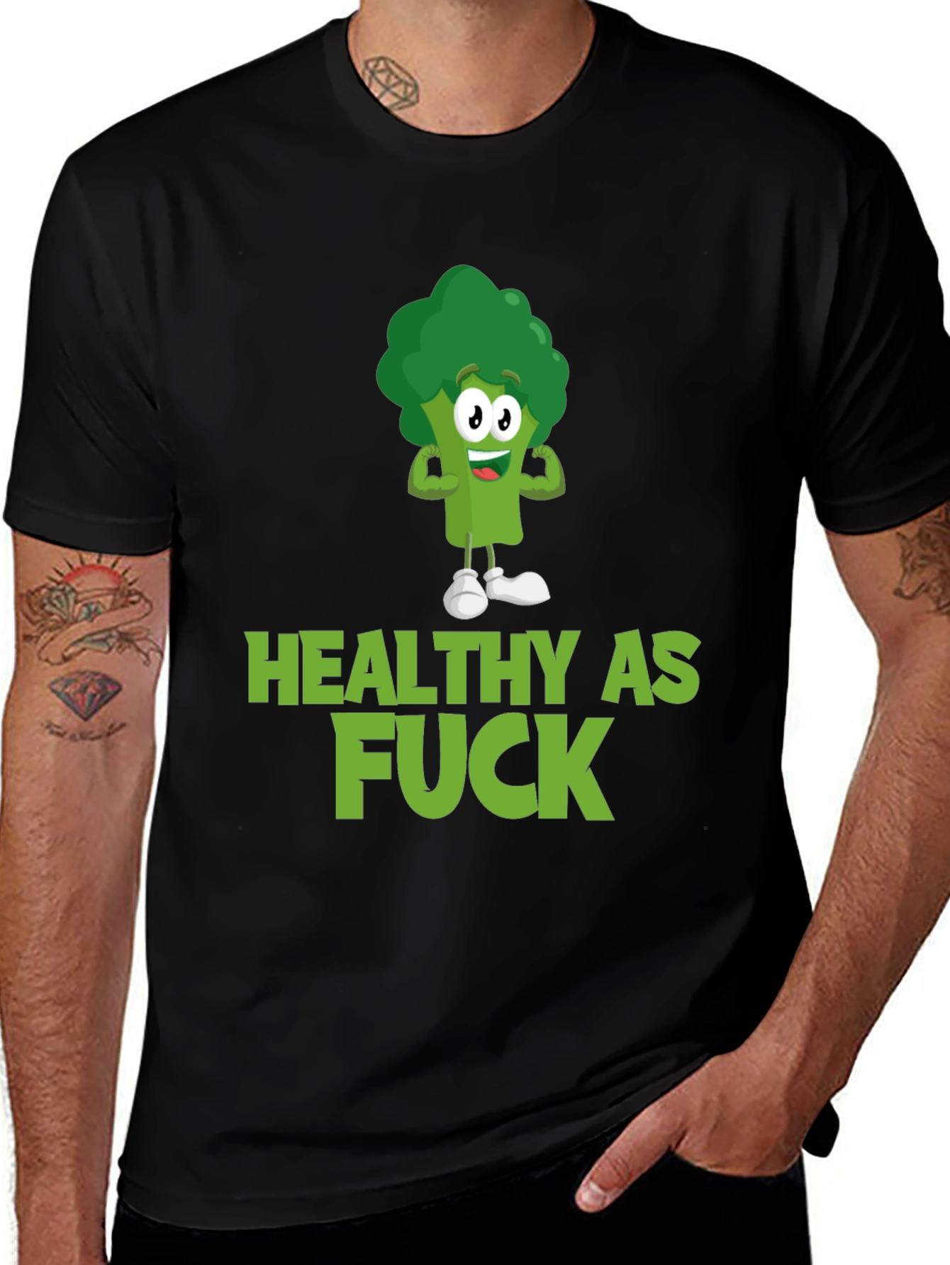 Healthy As F*ck Broccoli T-Shirt