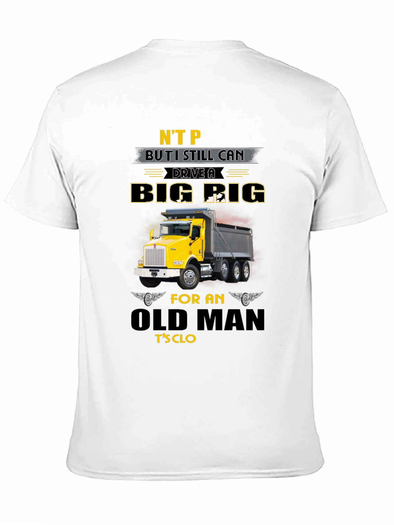 Funny Old Man Truck Driver T-Shirt