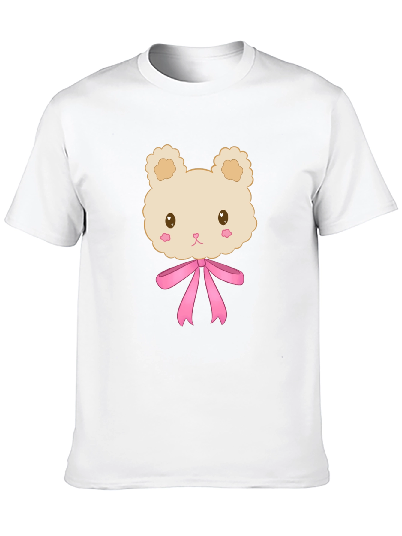 Cute Cartoon Teddy Bear T-Shirt - Black
