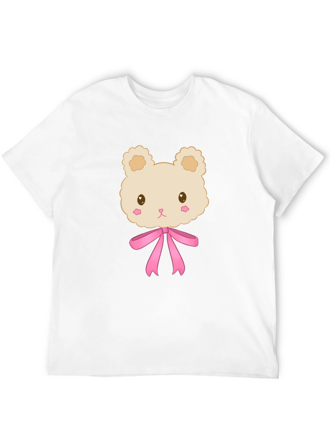 Cute Cartoon Teddy Bear T-Shirt - Black