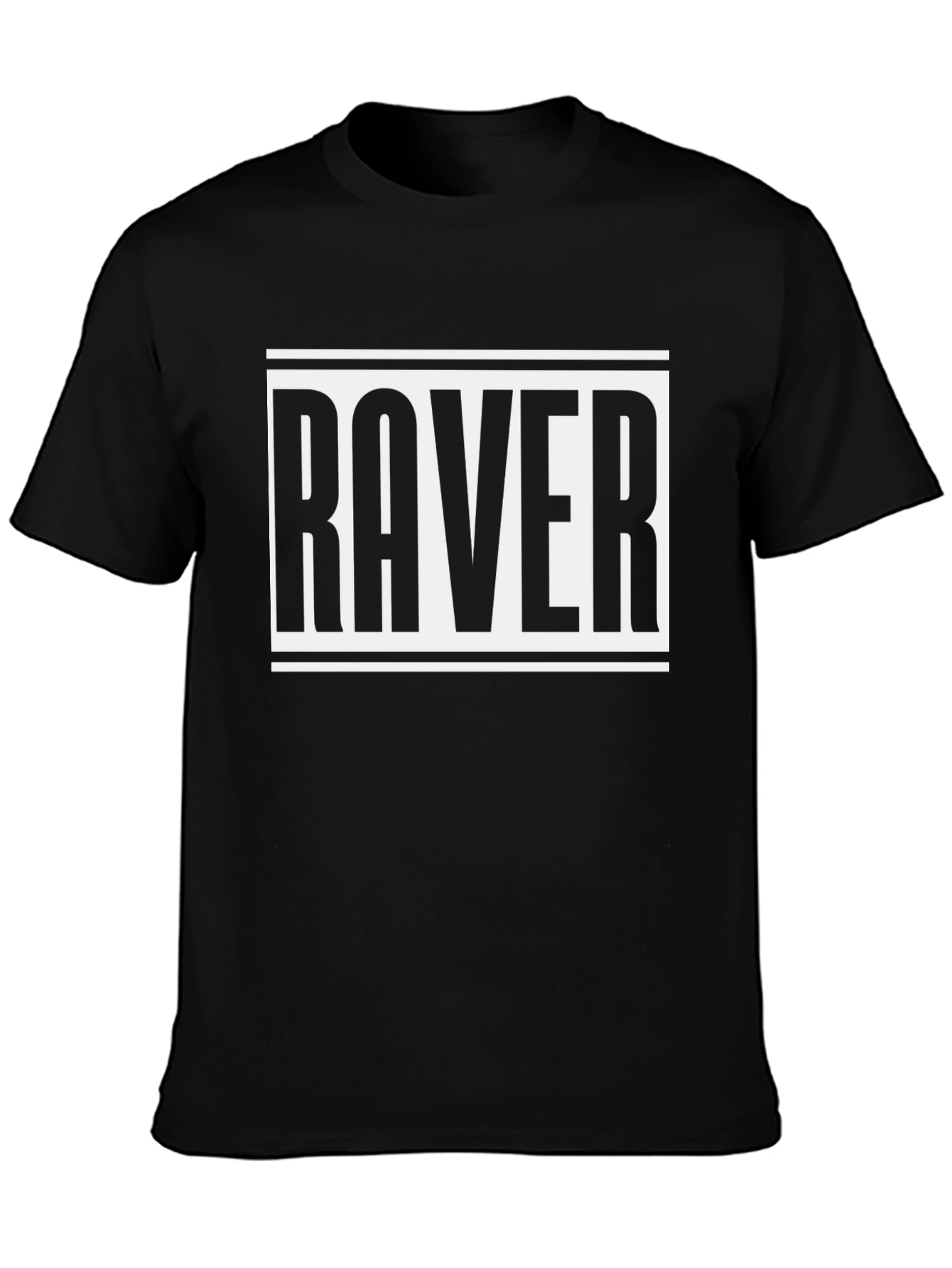Raver Graphic Tee - Bold Black T-Shirt