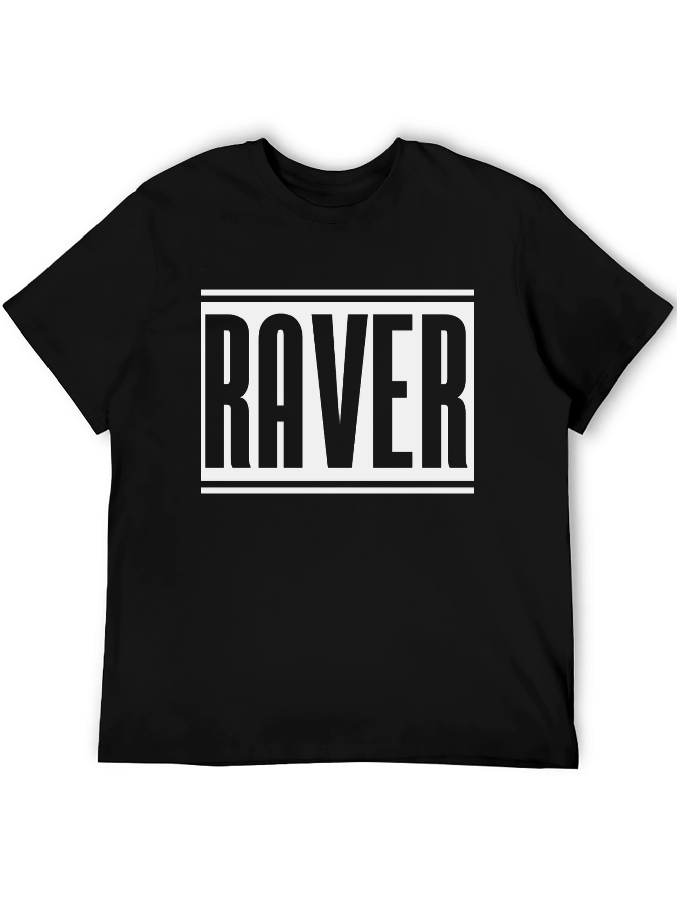 Raver Graphic Tee - Bold Black T-Shirt