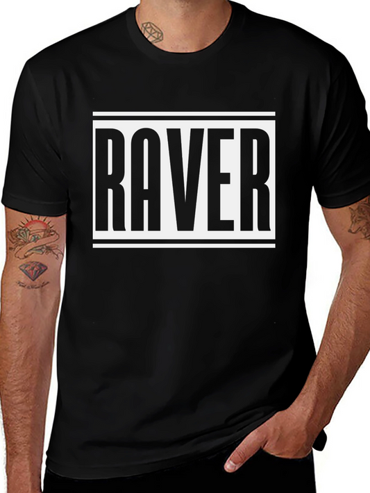 Raver Graphic Tee - Bold Black T-Shirt